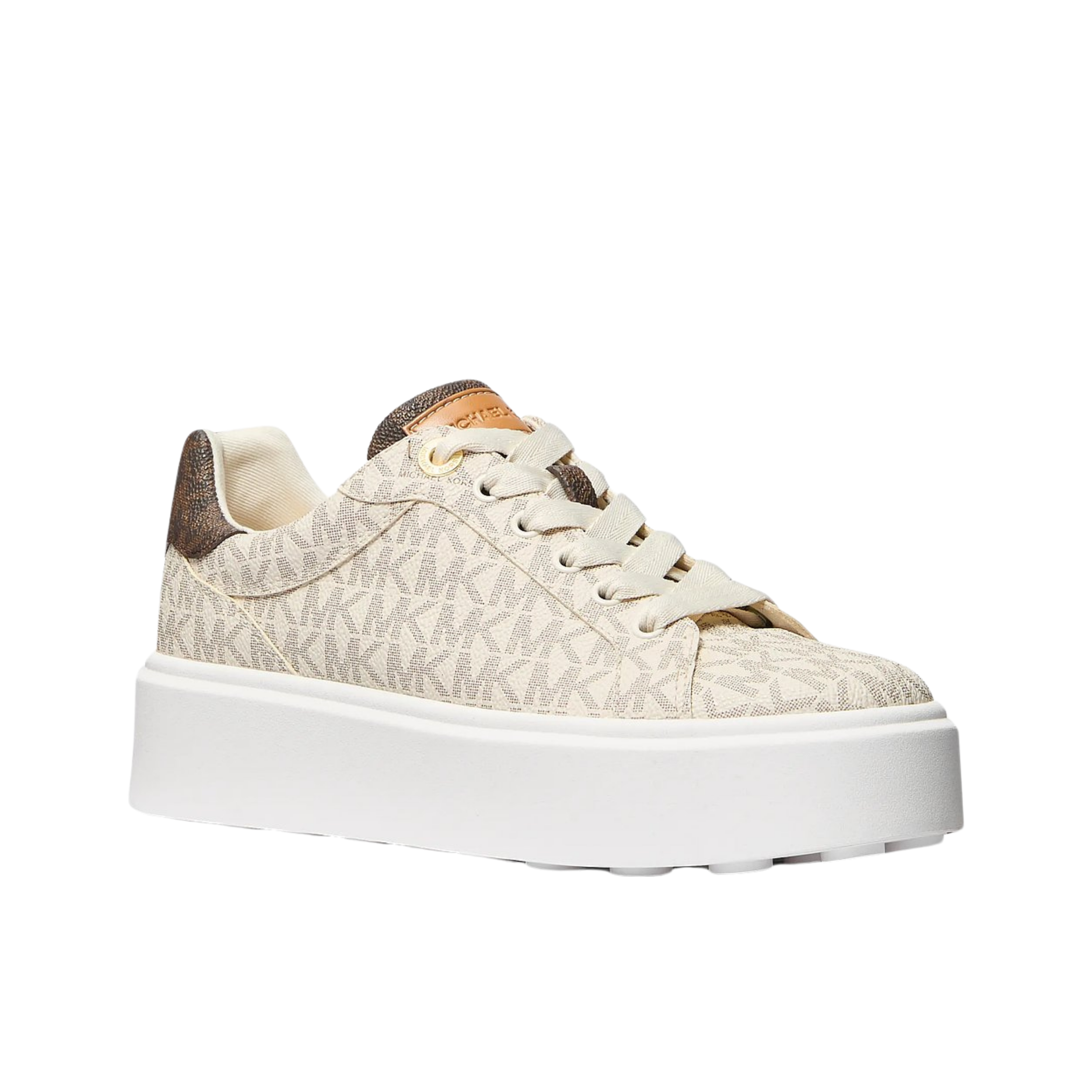 Michael Kors Women Romey Two Tone Logo Platform Sneaker - Vainilla