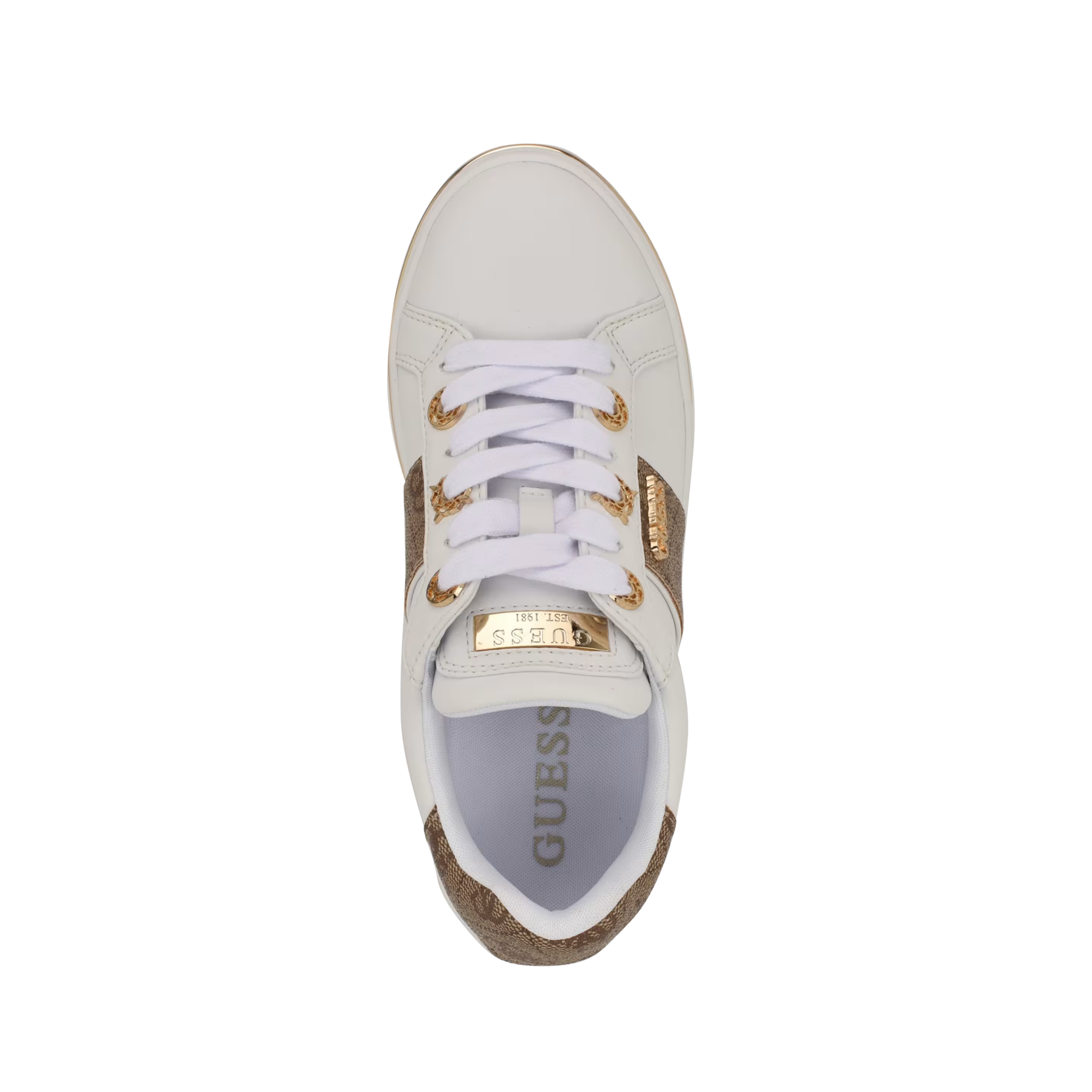 Guess Women Stew 4G logo sneaker - White