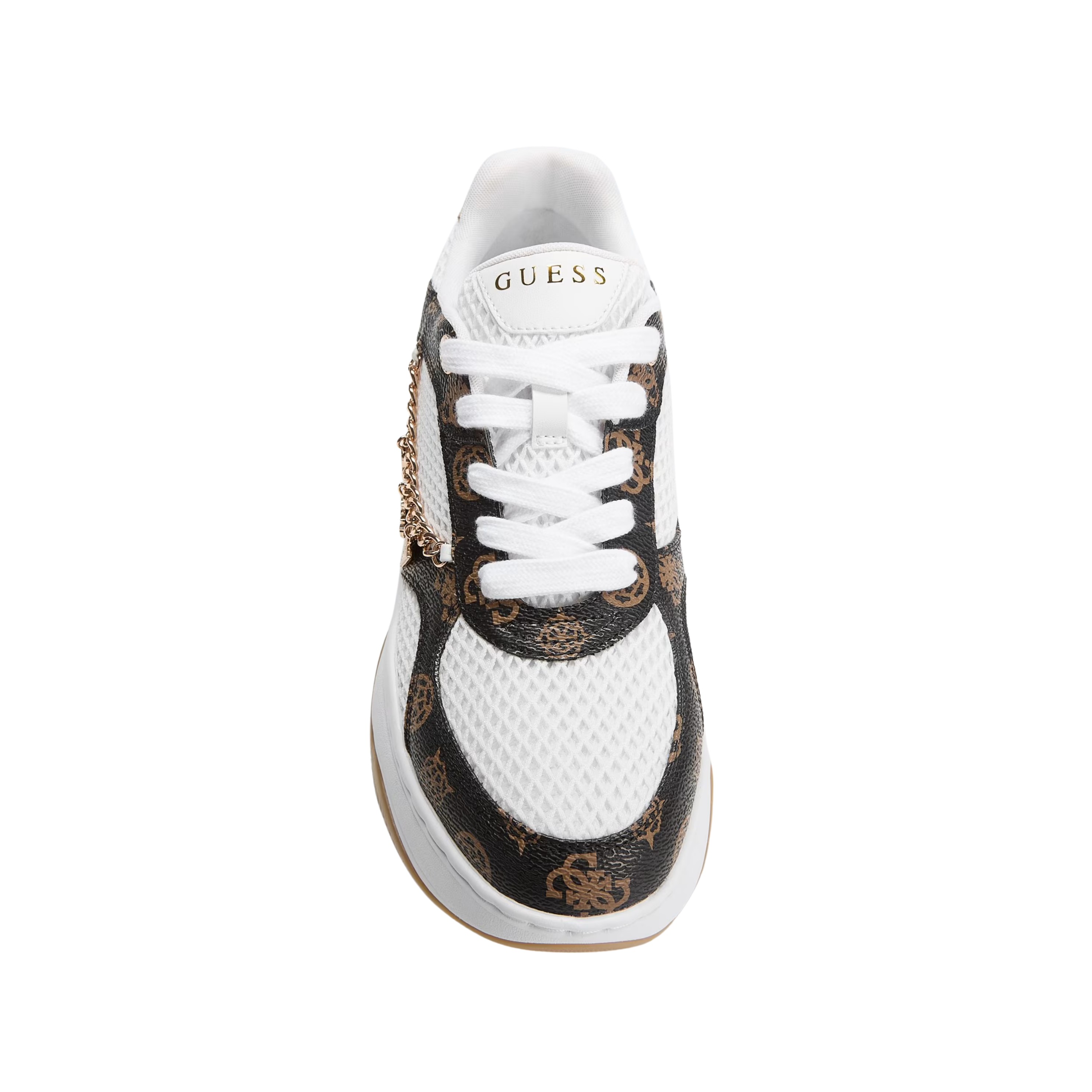 Guess Women Runner Logo Harpaa - Medium Brown White
