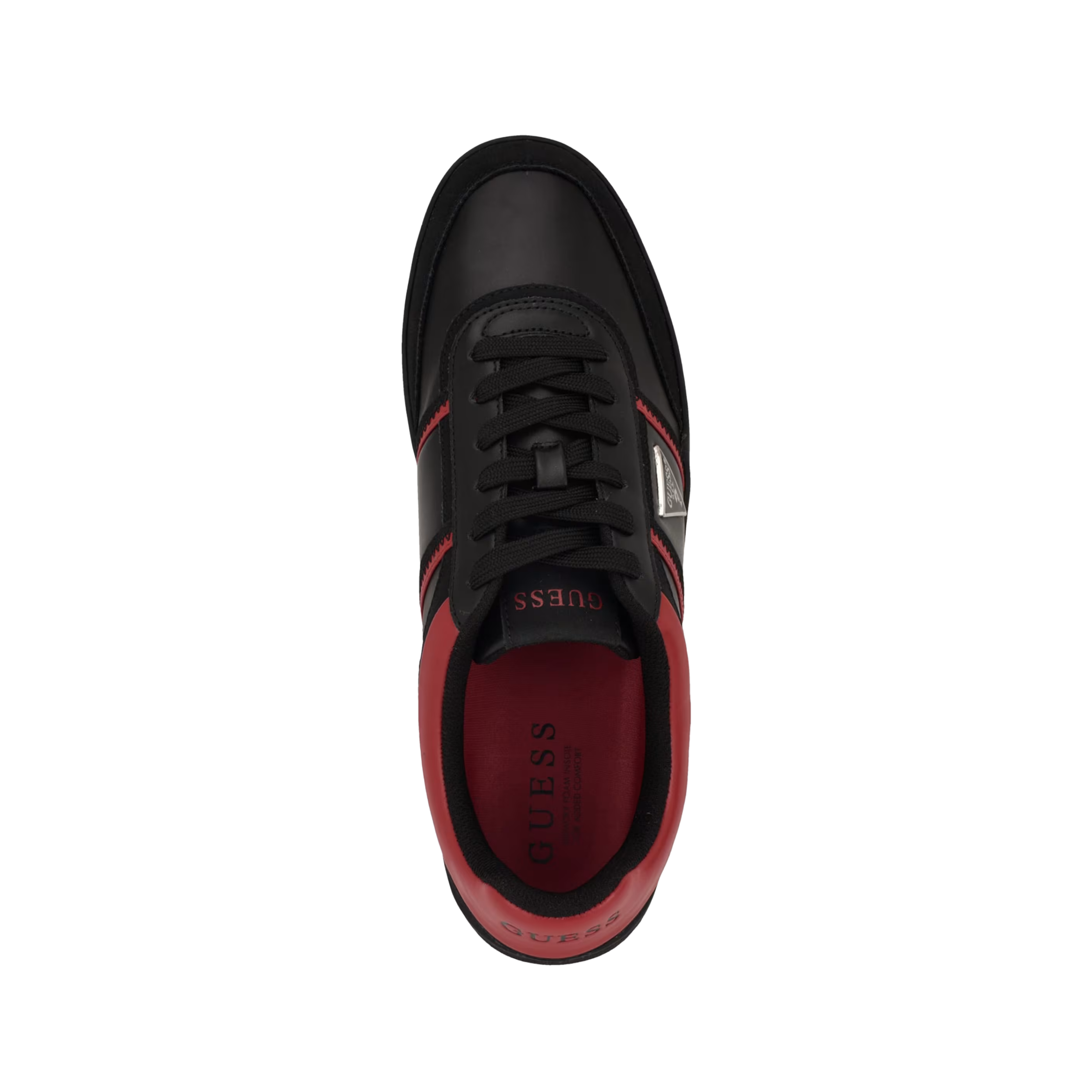 Guess Men Lasen Low Top Sneakers - Black