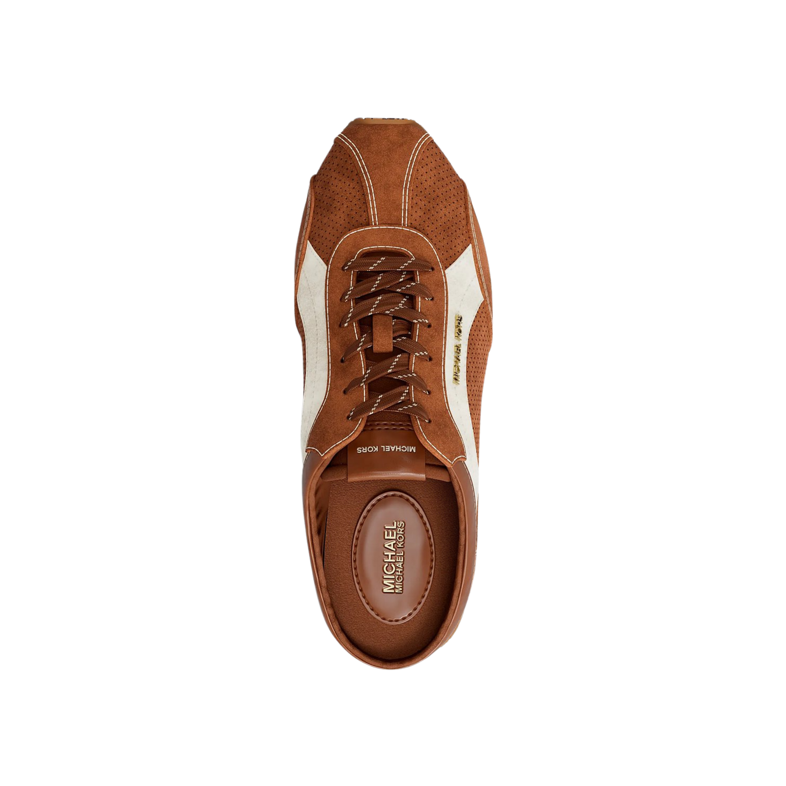 Michael Kors Women Avi Suede Slip On Sneaker - Luggage