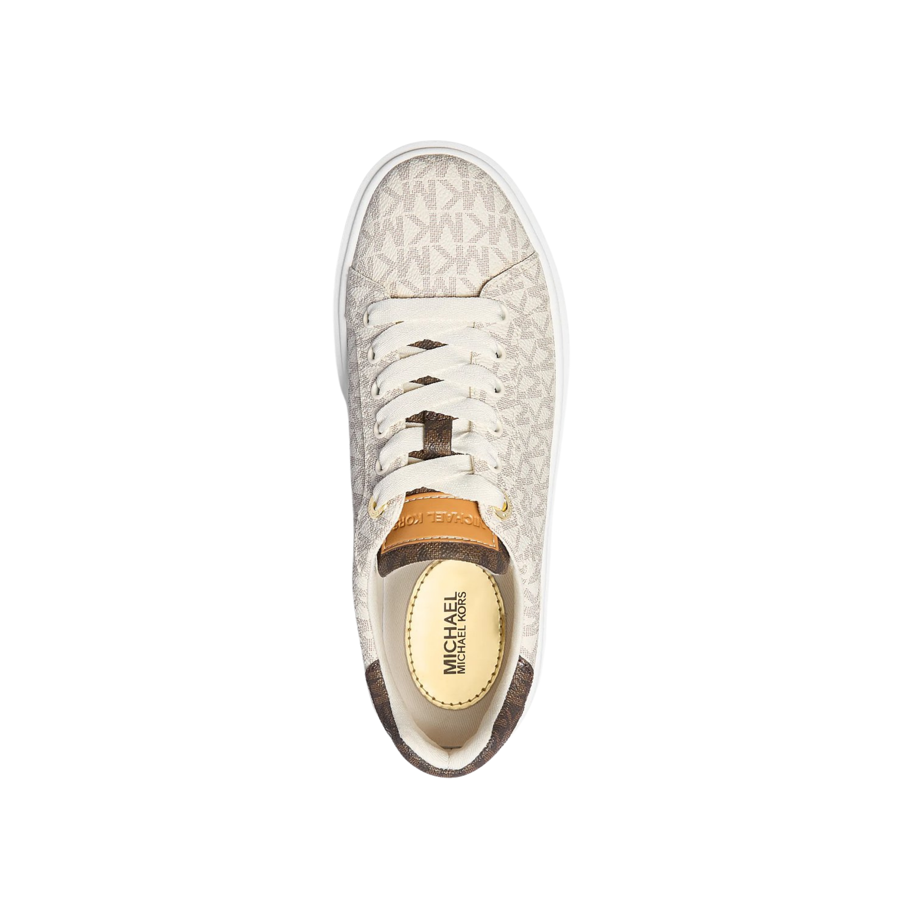 Michael Kors Women Romey Two Tone Logo Platform Sneaker - Vainilla