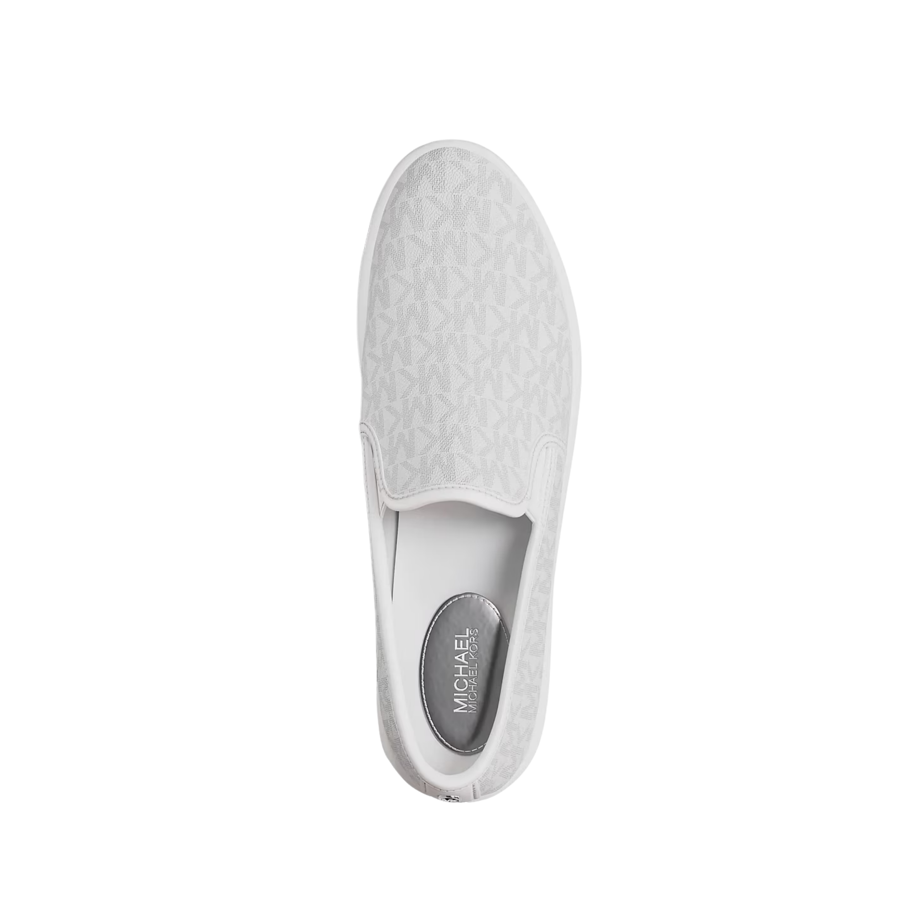 Michael Kors Women Teddi Signature Logo Slip On Sneaker - Bright White