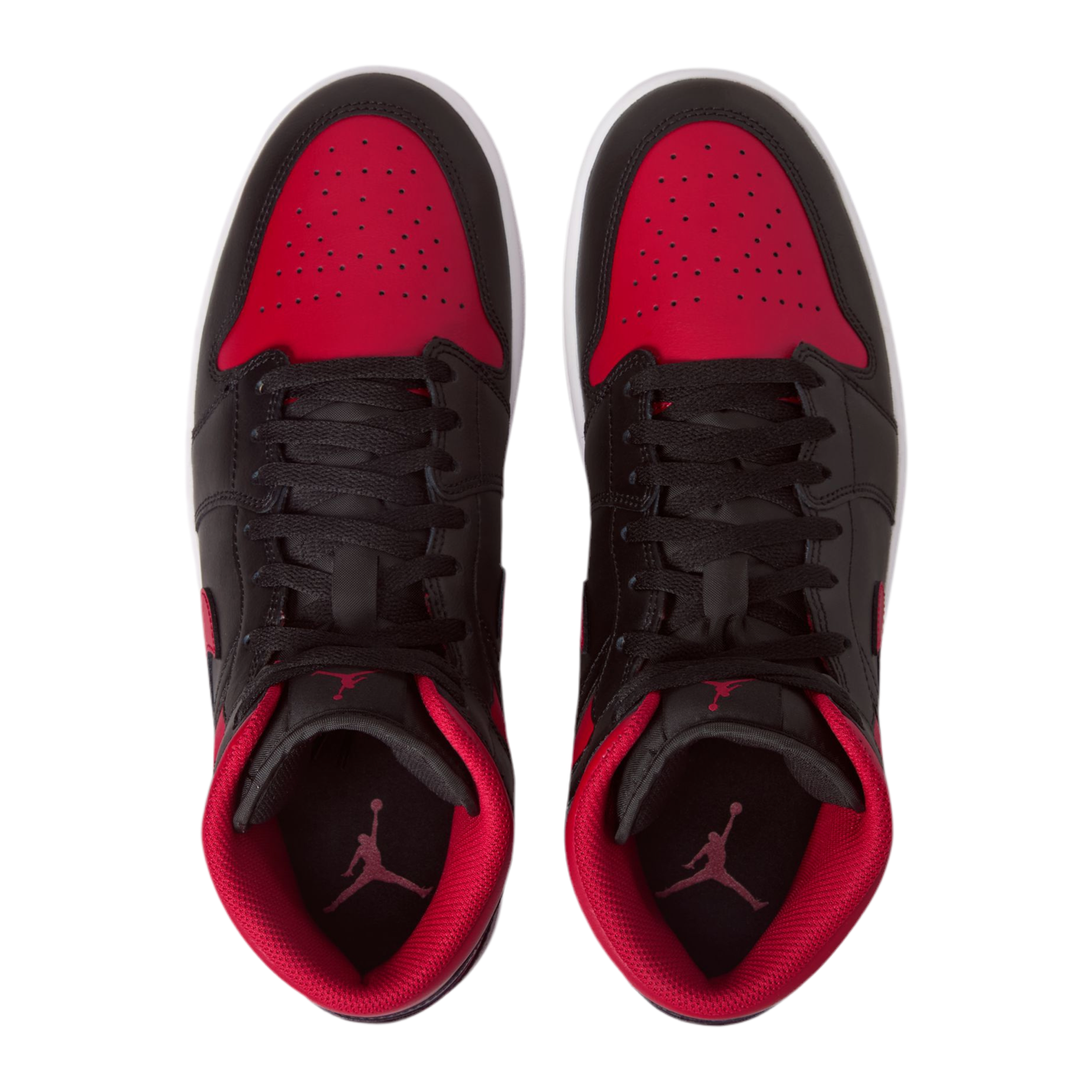 Nike Men Air Jordan 1 Mid - Black Varsity Red