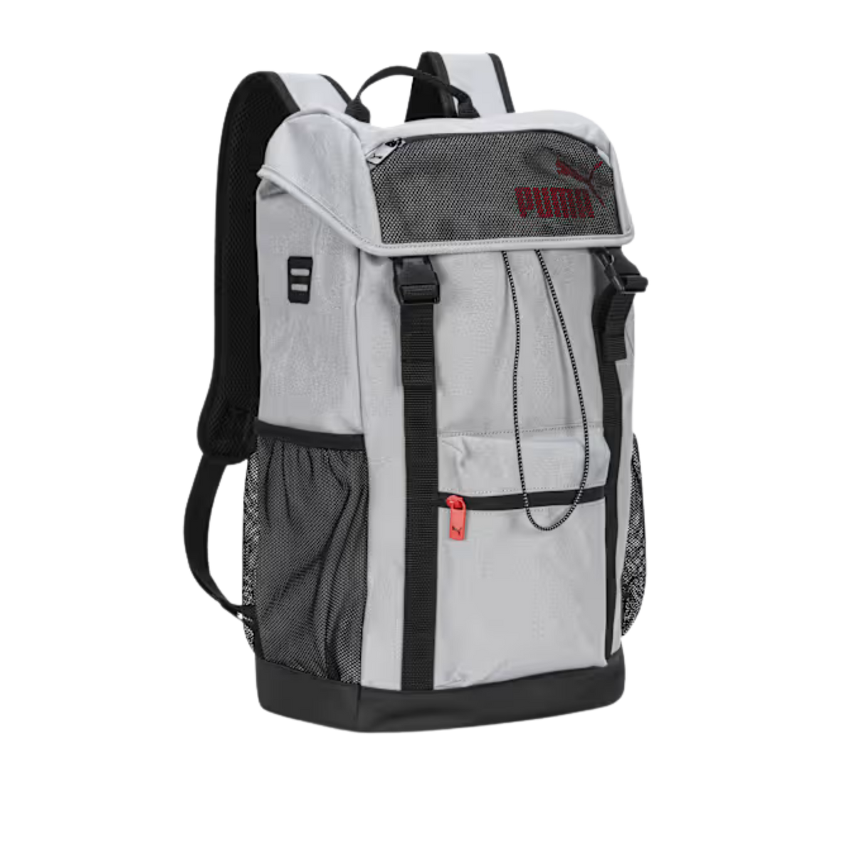 Puma Men Flap Top Backpack - Grey Red