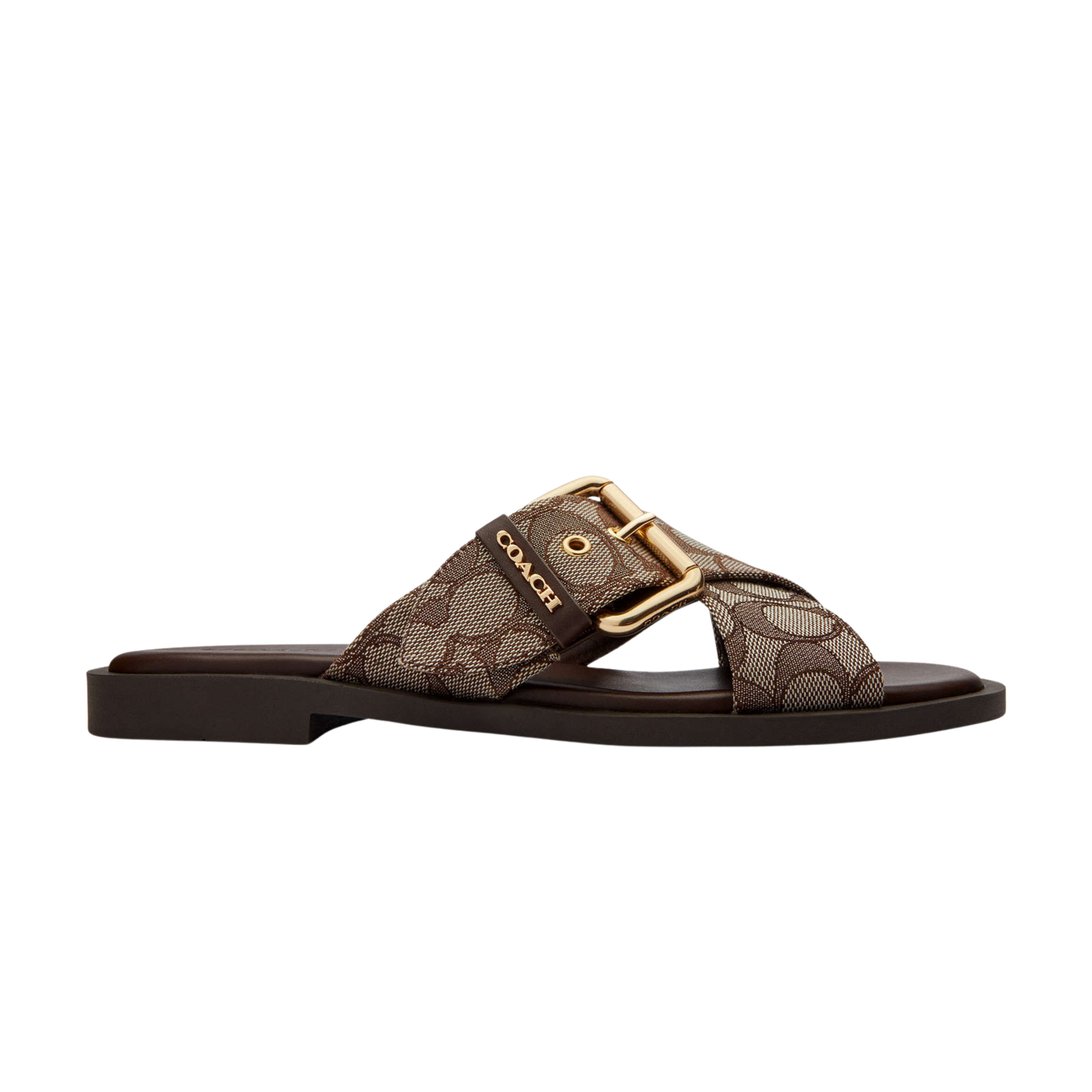Coach Women's Crisscross Buckle Sandal - Oak Maple