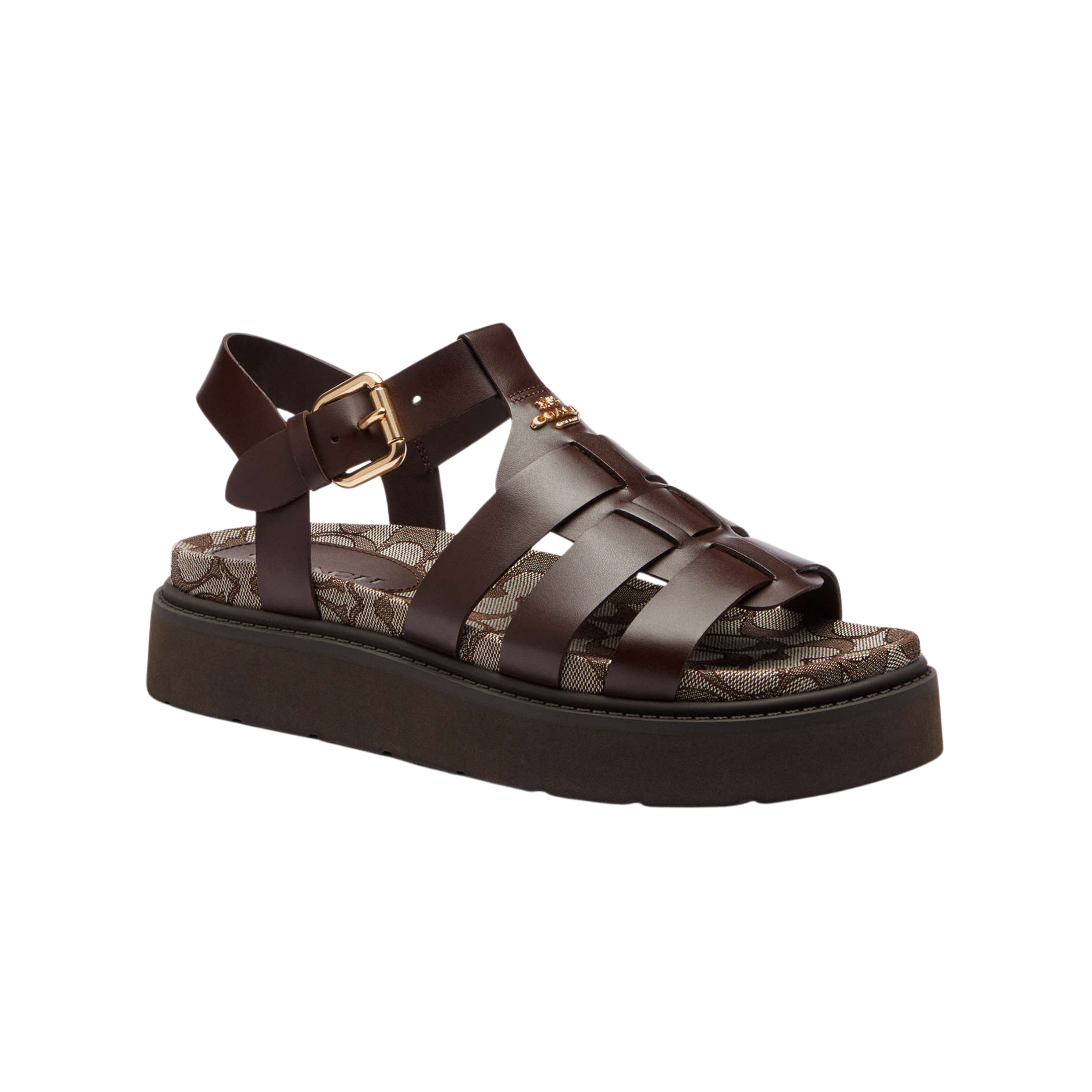 Coach Women's Lucy Lug Sole Sandal - Maple Oak