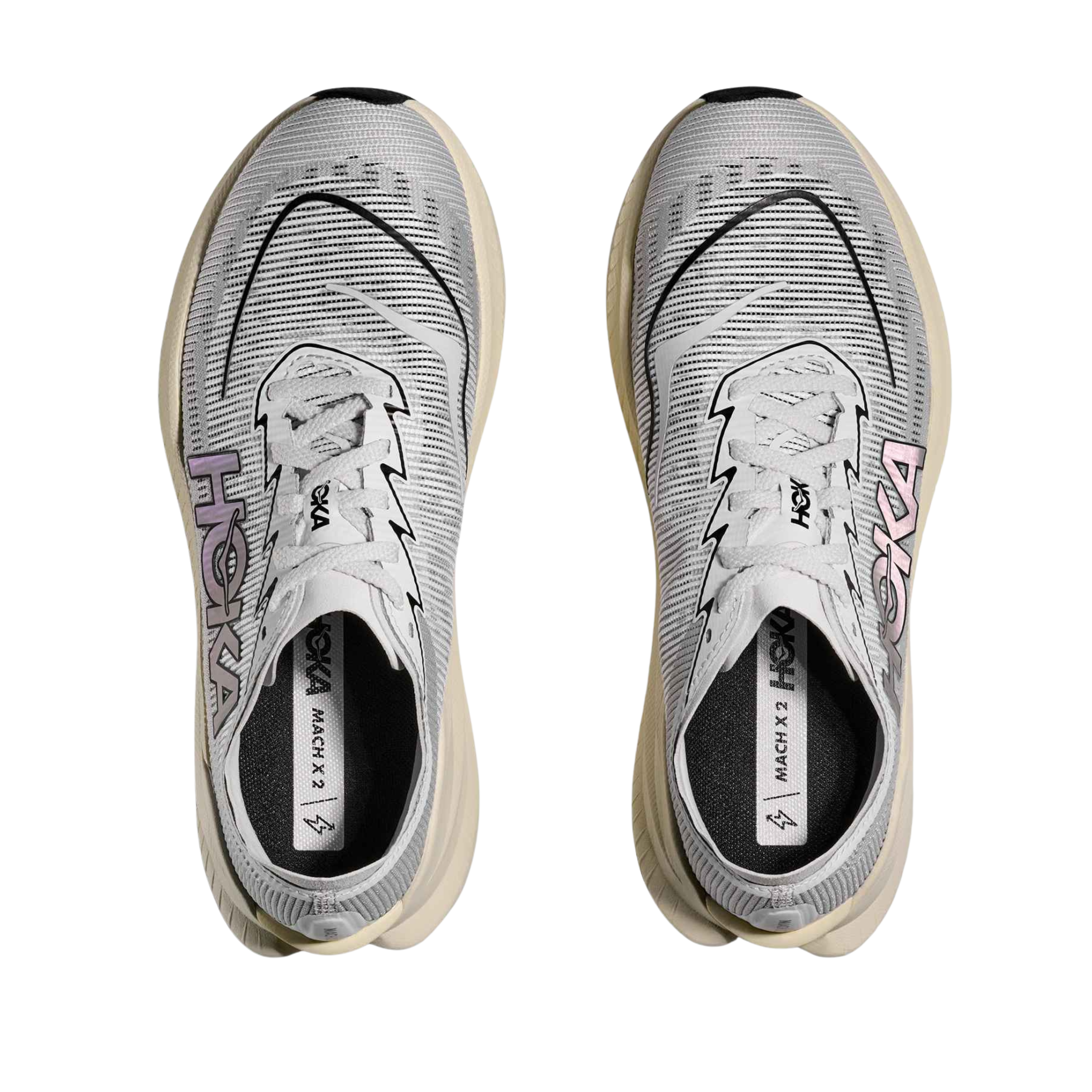 Hoka Men Mach X 2 - White Cosmic Grey