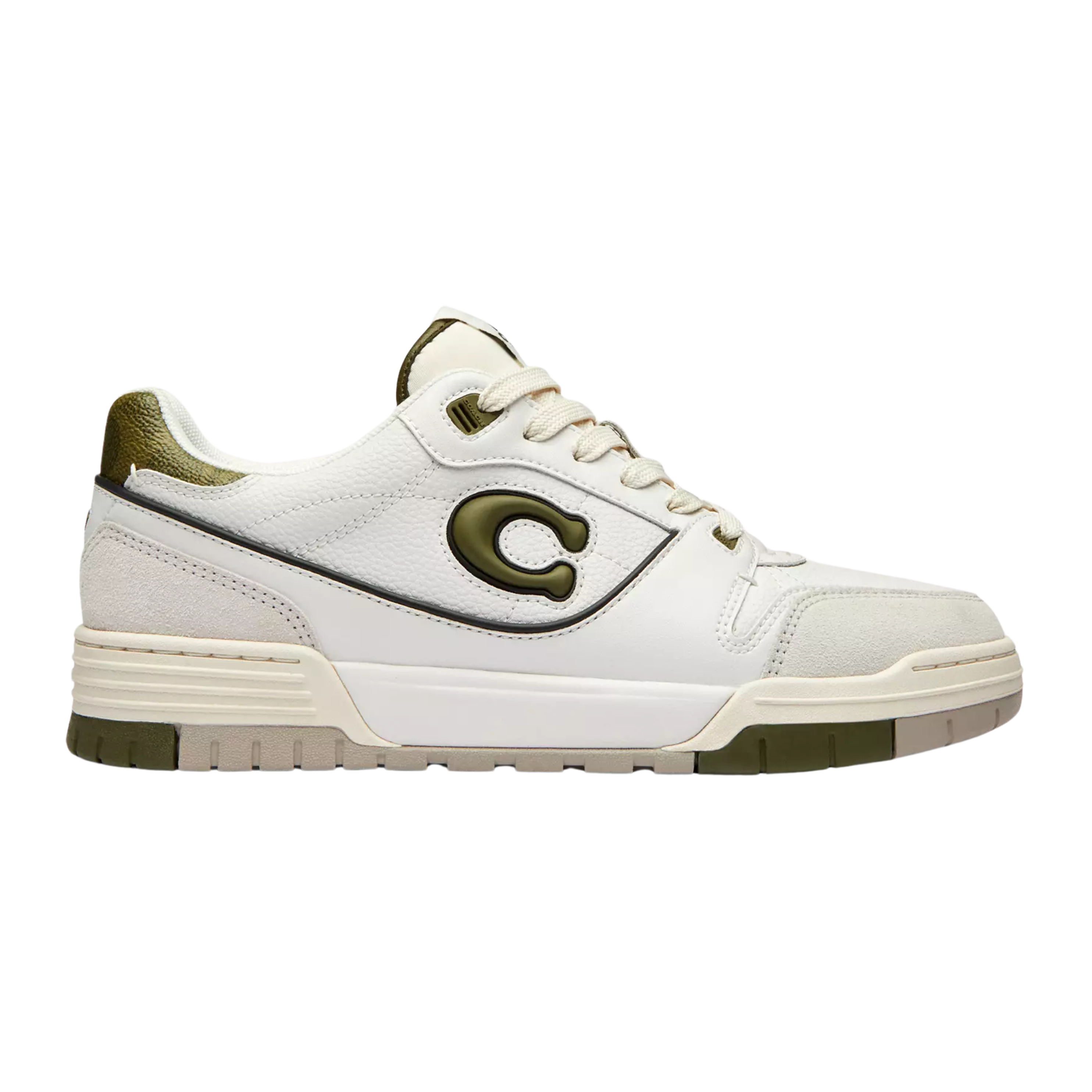 COACH Women's Soho Sneaker - Olive Optic White