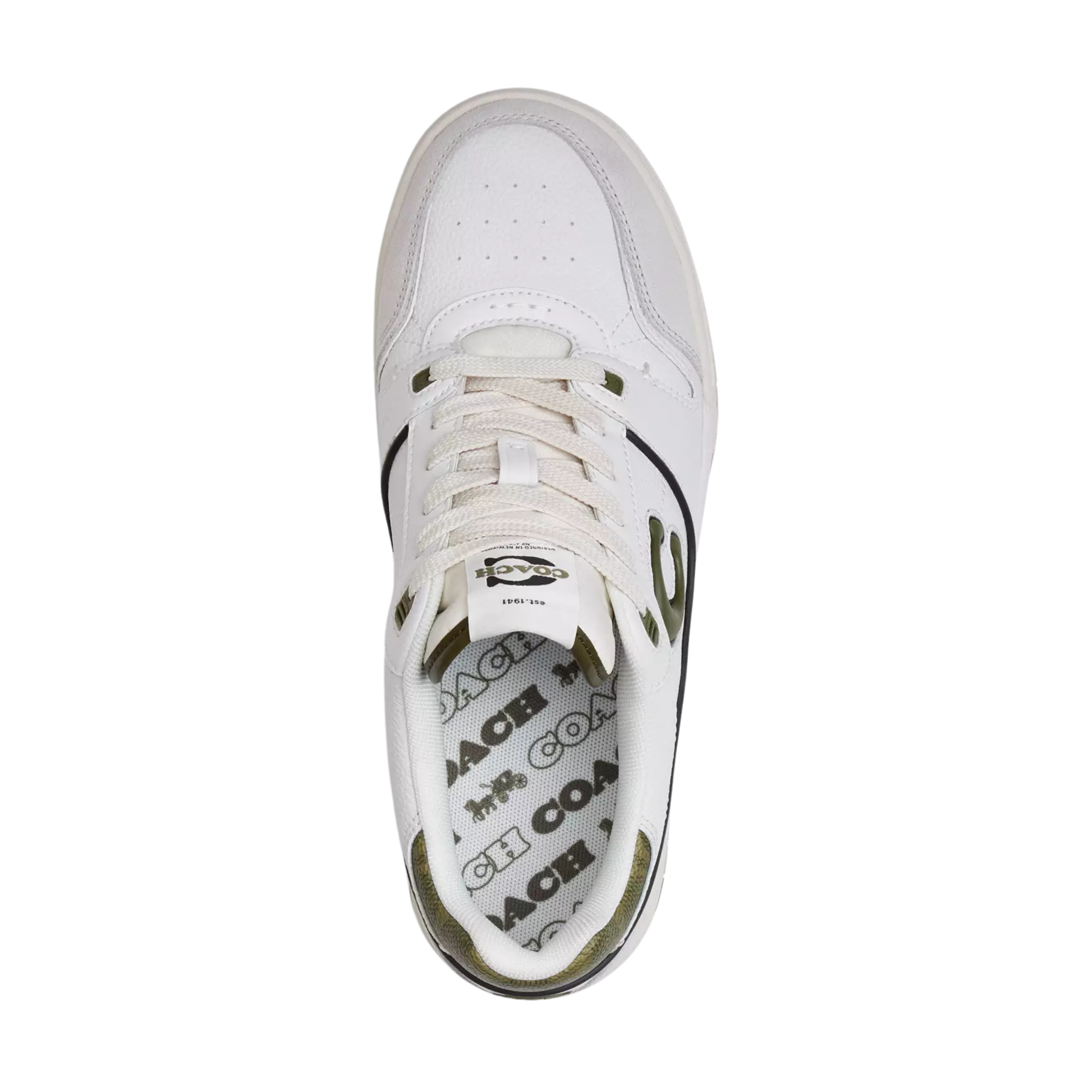 COACH Women's Soho Sneaker - Olive Optic White