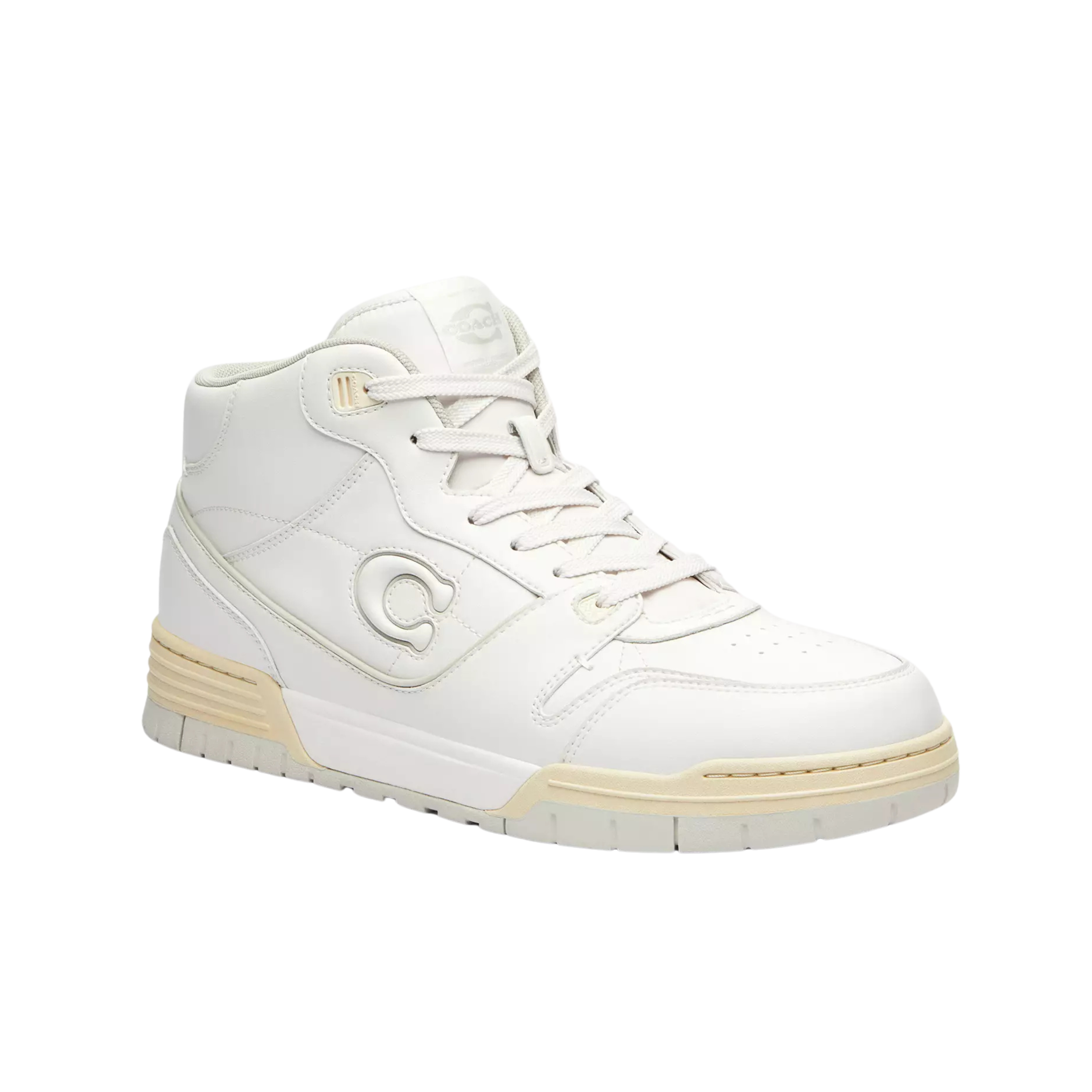 COACH Men's Soho Mid Top - Optic White