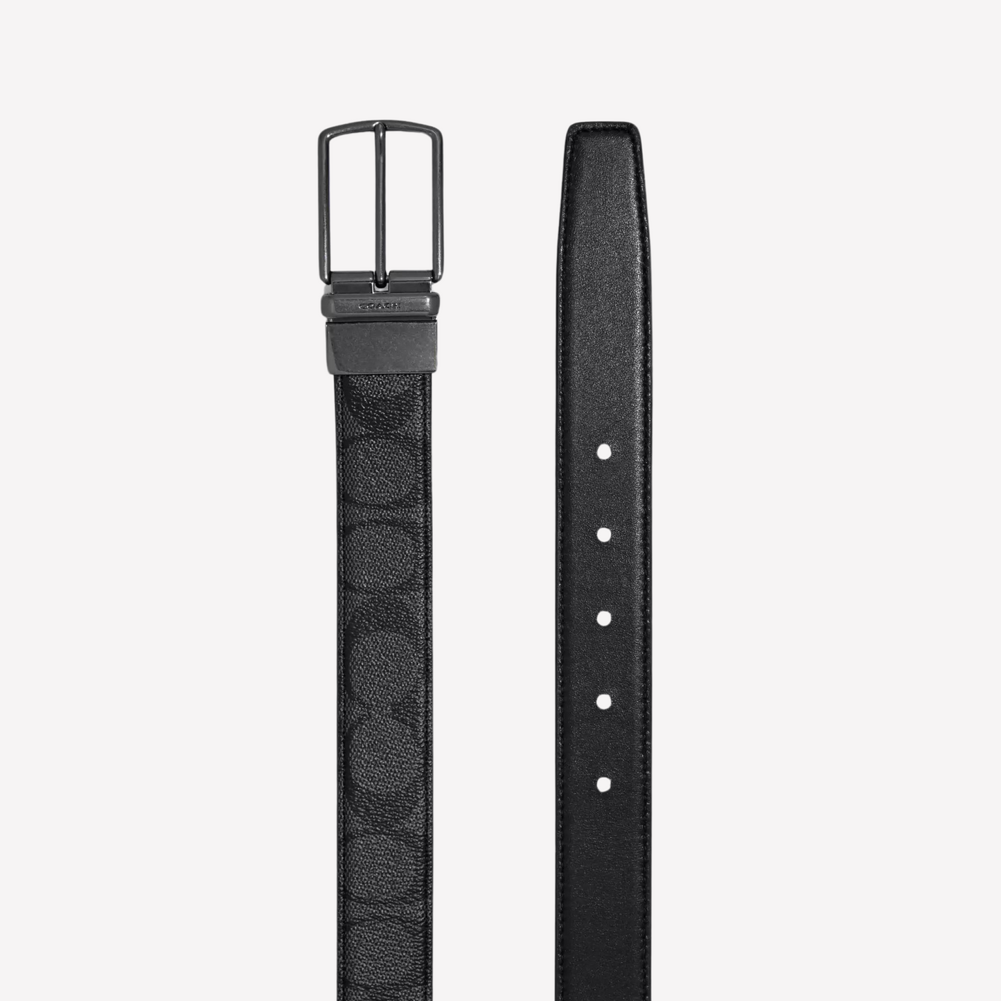 COACH Harness Buckle Reversible Belt 30mm - Charcoal Black