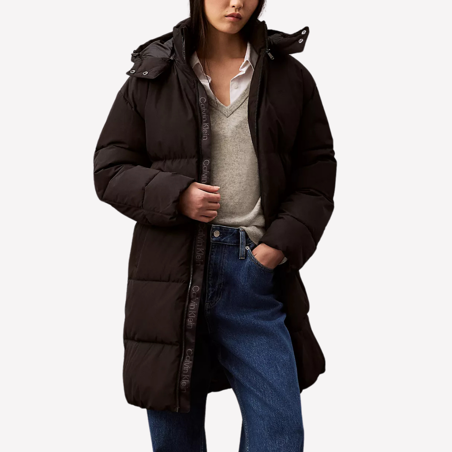 Calvin Klein Women Heavyweight Relaxed Puffer - Black B