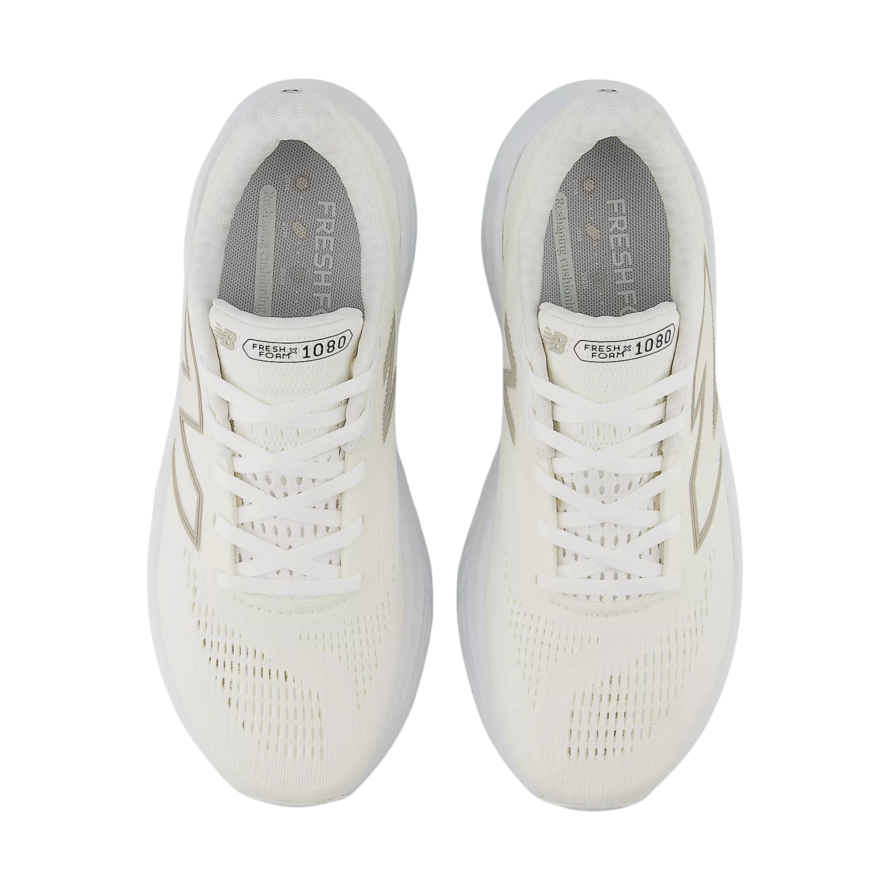 New Balance Women Fresh Foam X 1080 - White Light Gold