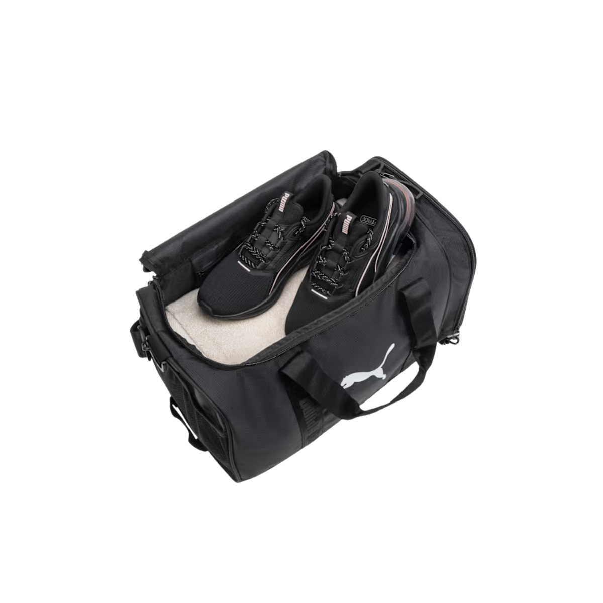 Puma Men Training Small Gym Duffel Bag - Black White