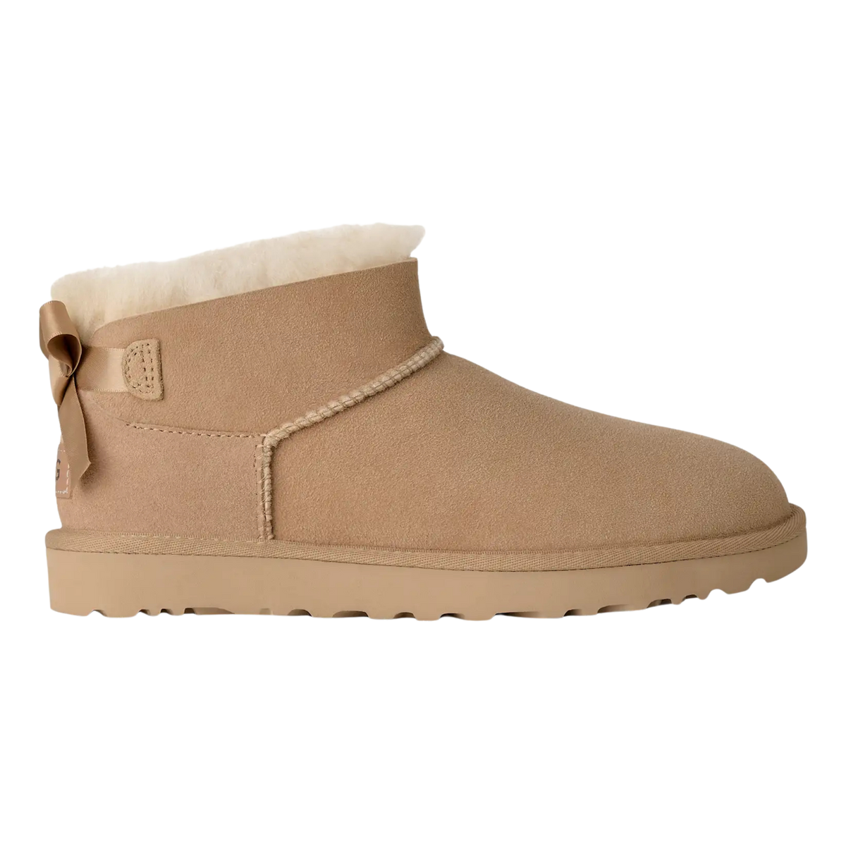 UGG Women Ultra Mini Bailey Bow - Sand