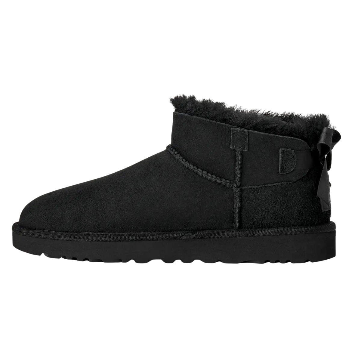 UGG Women Ultra Mini Bailey Bow - Black