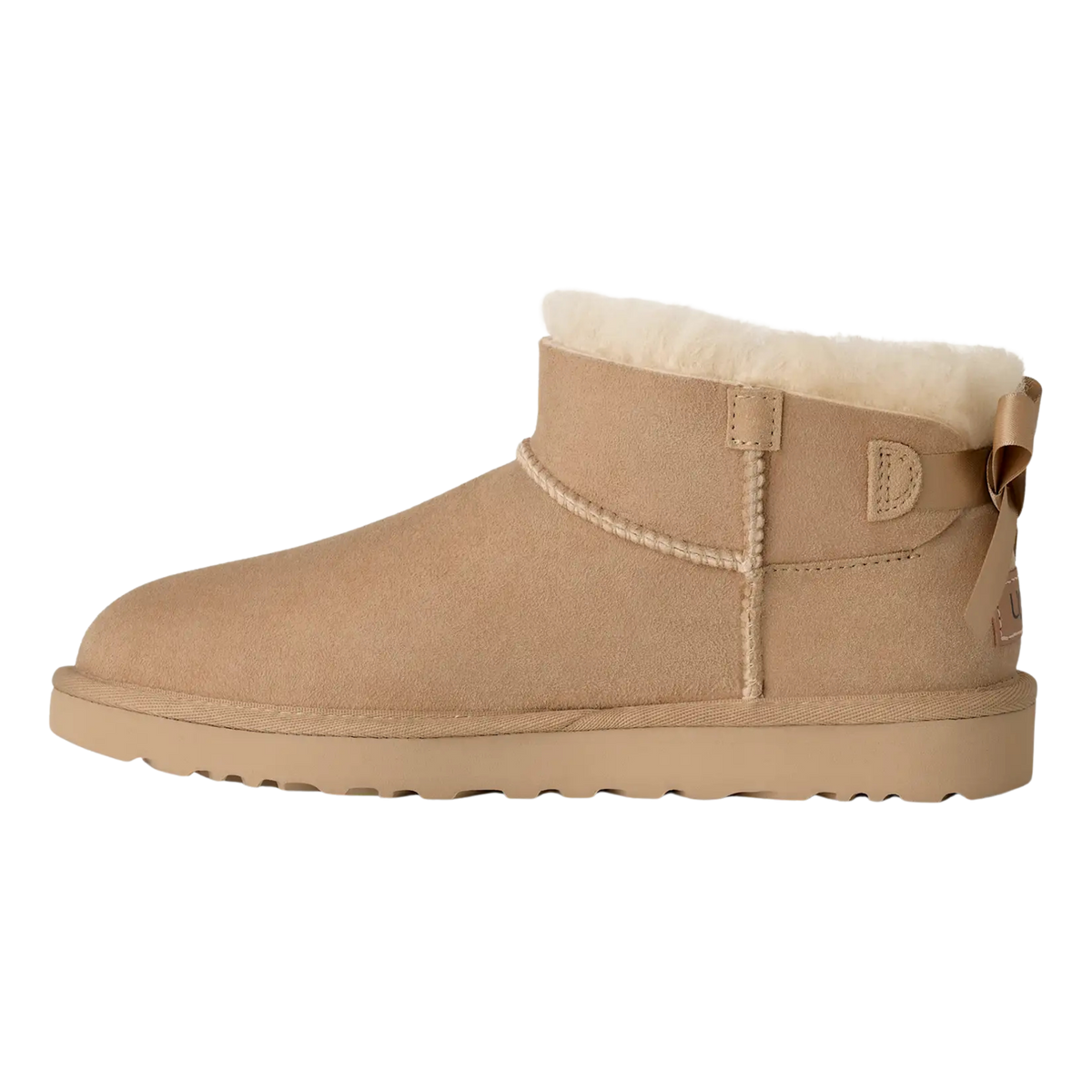 UGG Women Ultra Mini Bailey Bow - Sand