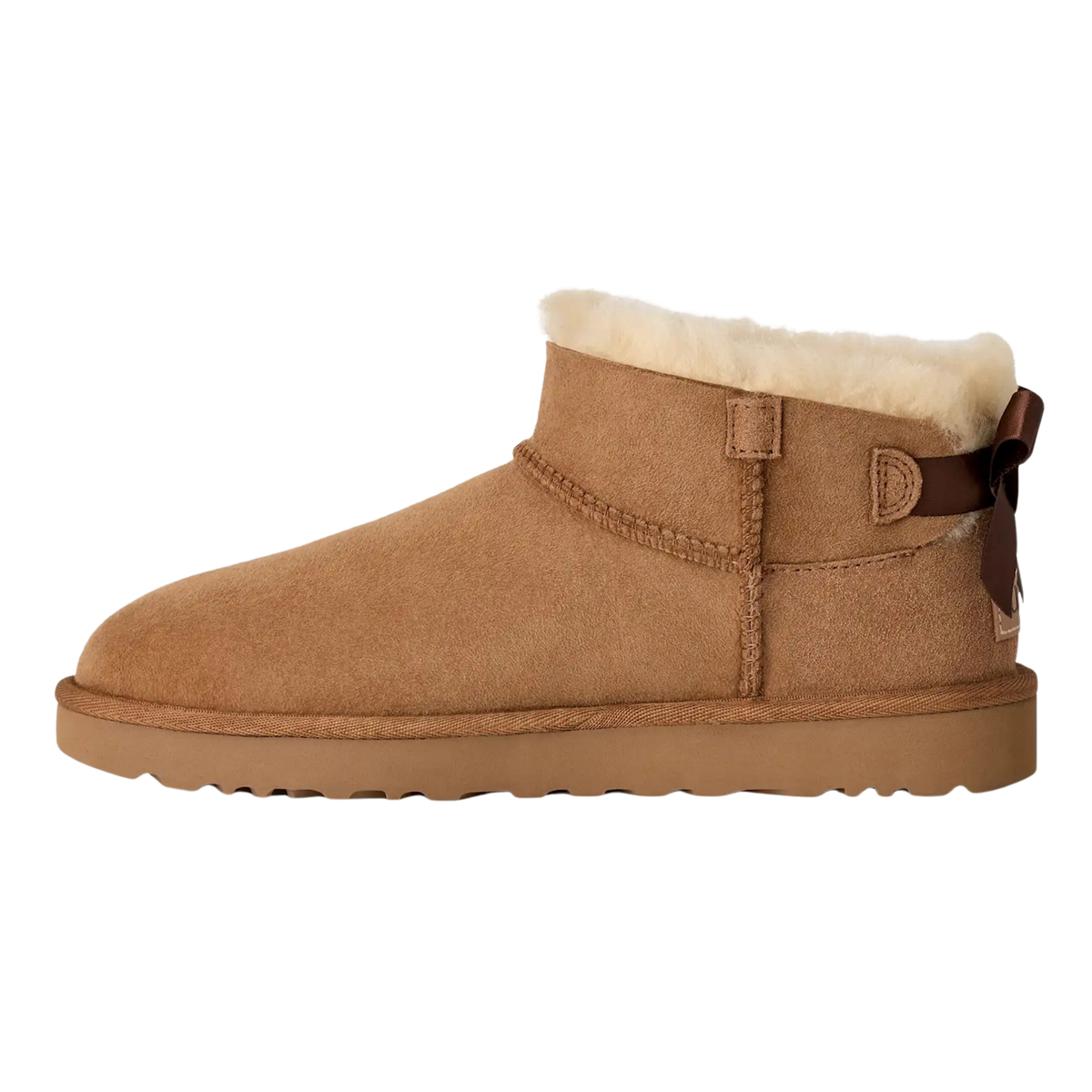 UGG Women Ultra Mini Bailey Bow - Chestnut