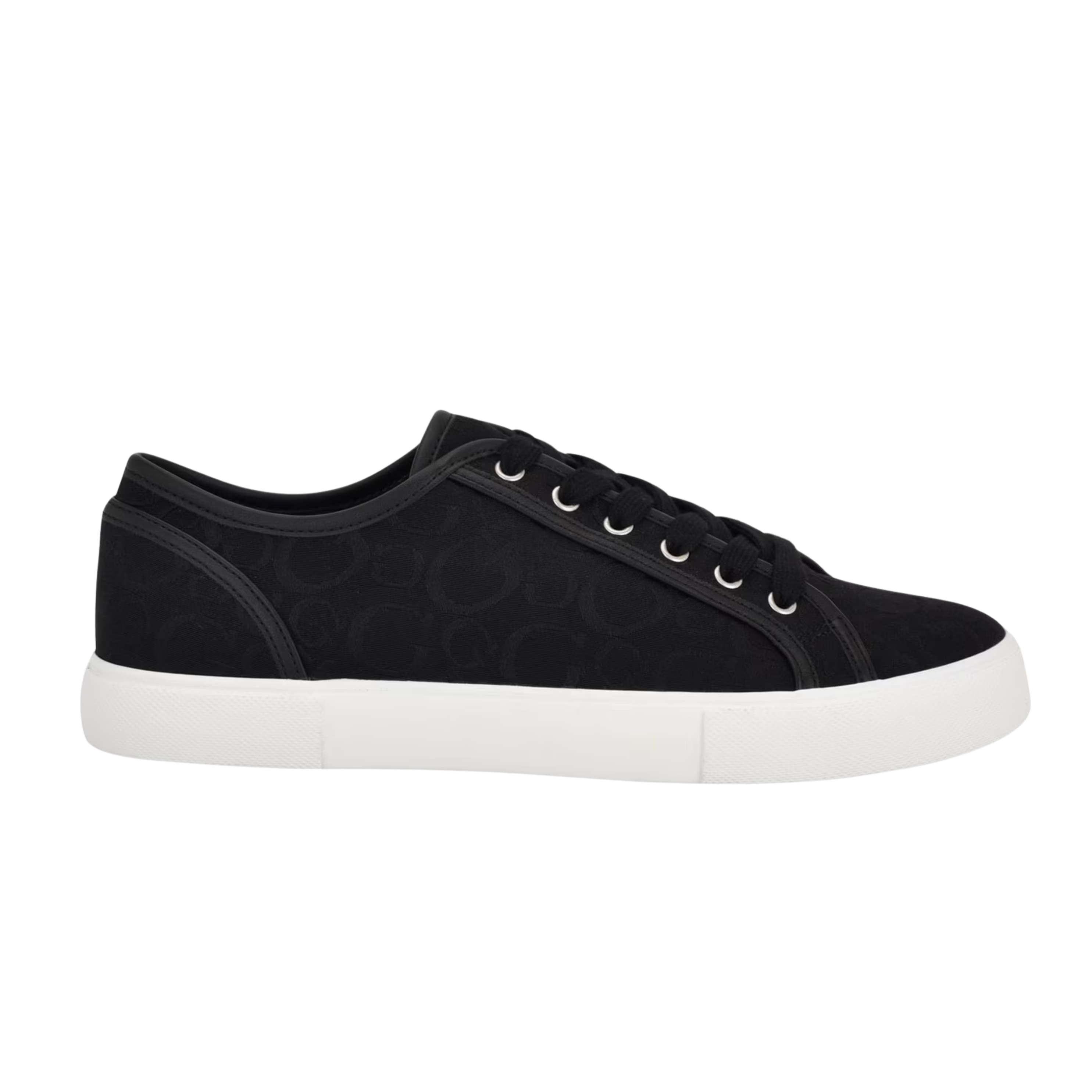 Guess Men Selyo Logo Jacquard Low-Top - Black