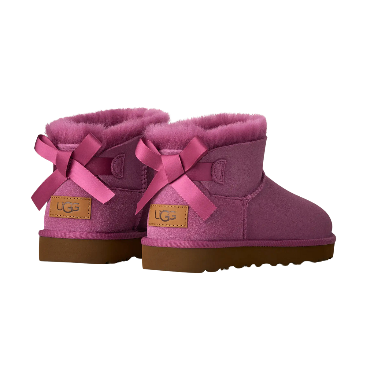 UGG Women Ultra Mini Bailey Bow - Dark Winterberry