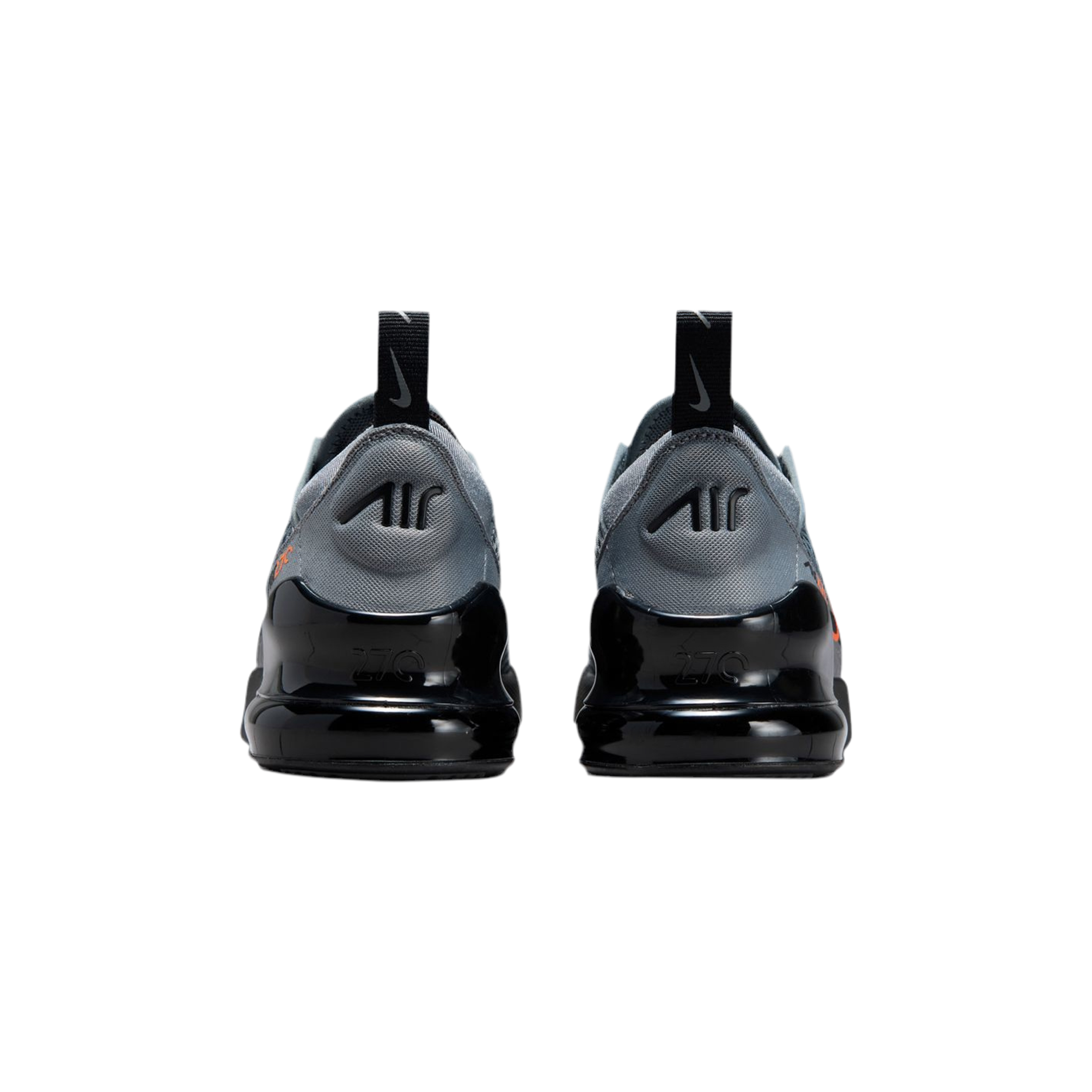 Nike Boys Kids Air Max 270 - Grey/Black/Orange