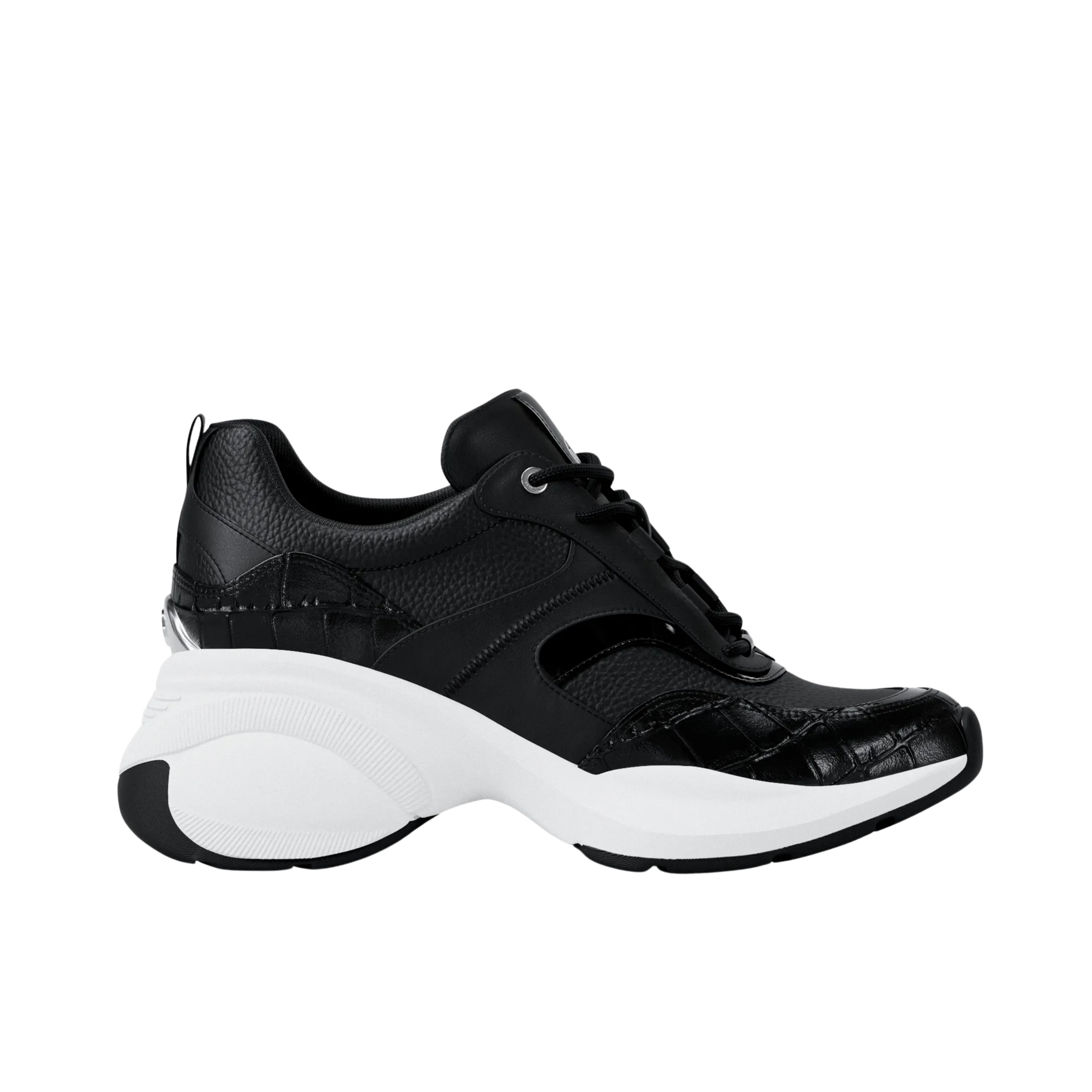 Michael Kors Women Kaia Mixed Media Trainer - Black