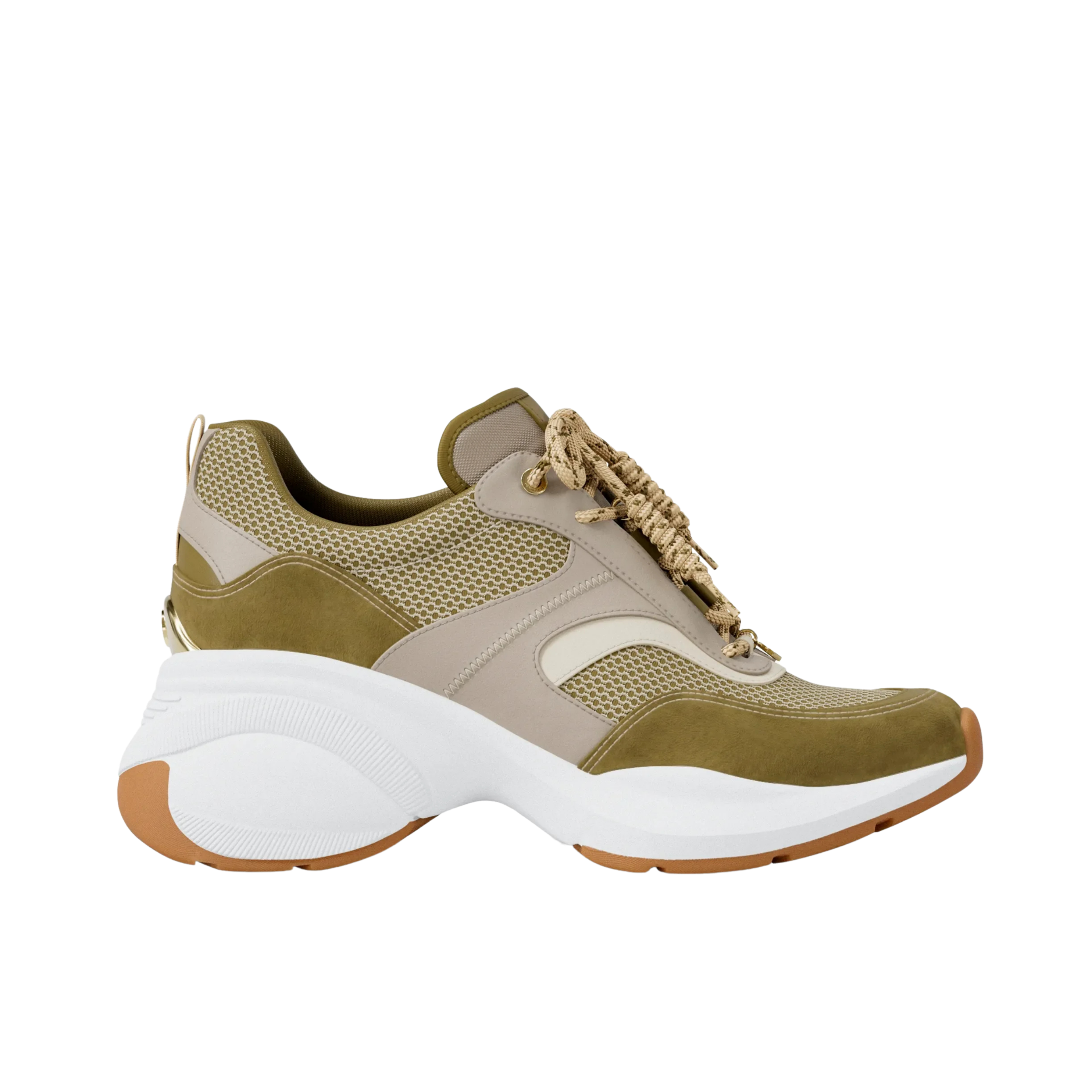 Michael Kors Women Kaia Mixed Media Trainer - Oregano Multi