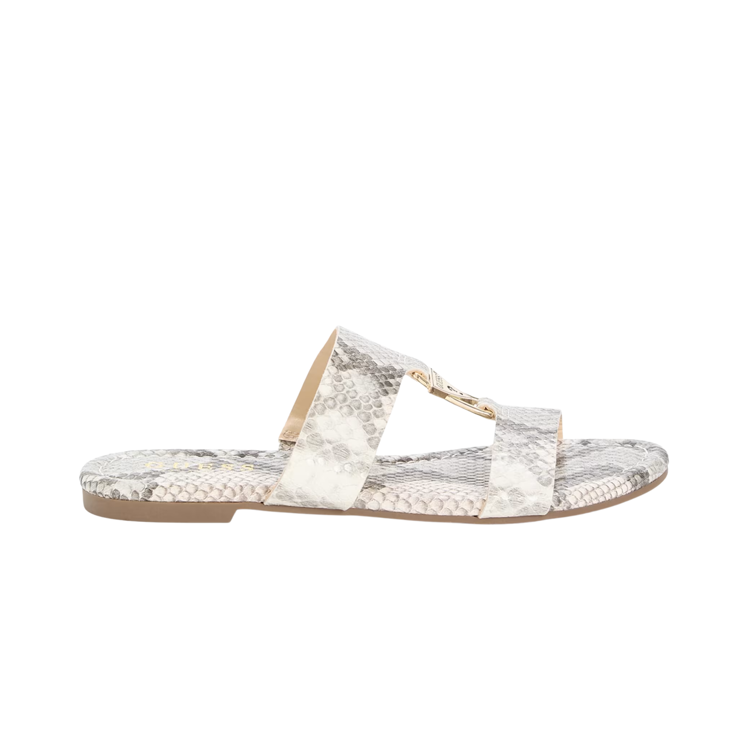 Guess Women Frinn Double Band Slide Sandals - Beige