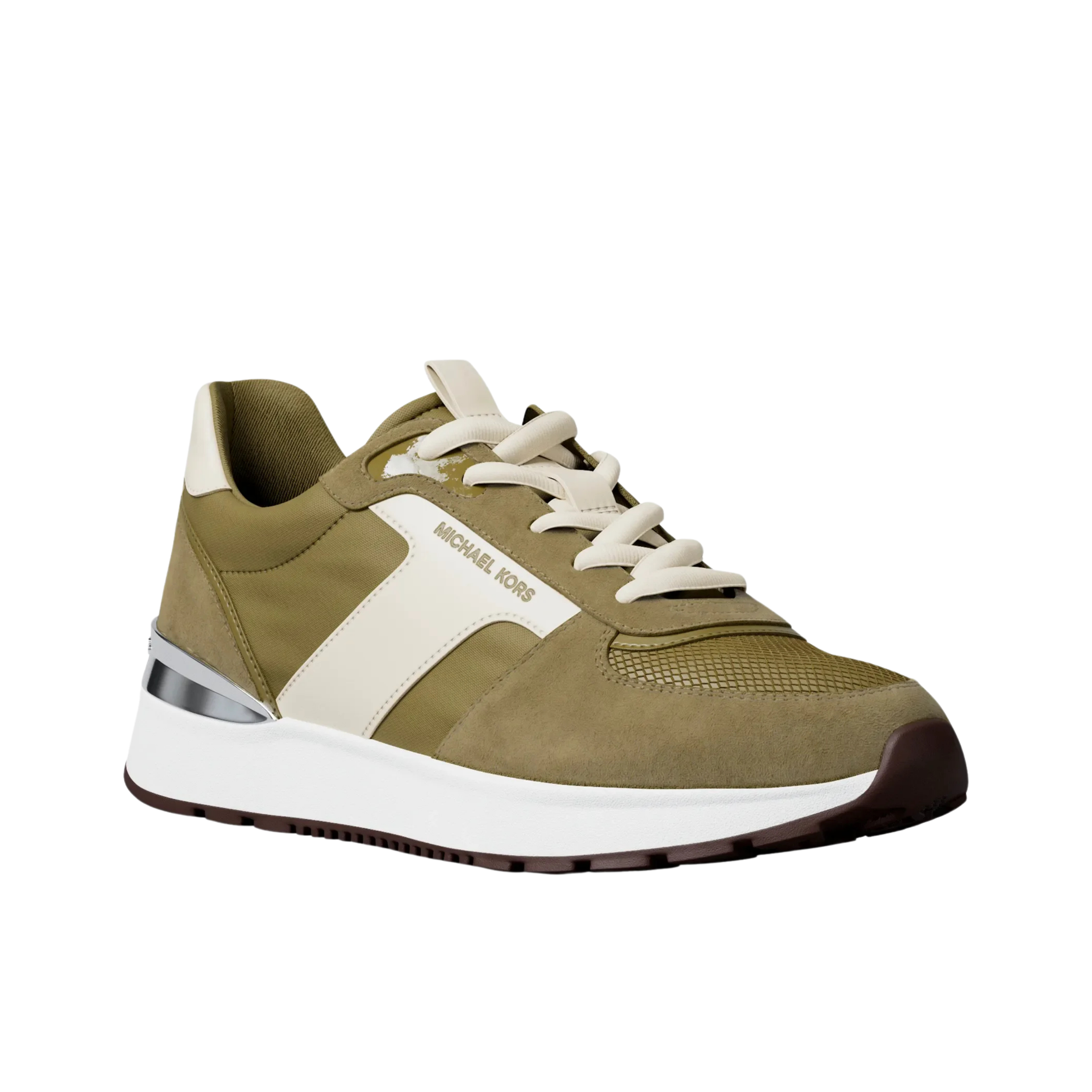 Michael Kors Women Remy Mixed Media Trainer - Oregano