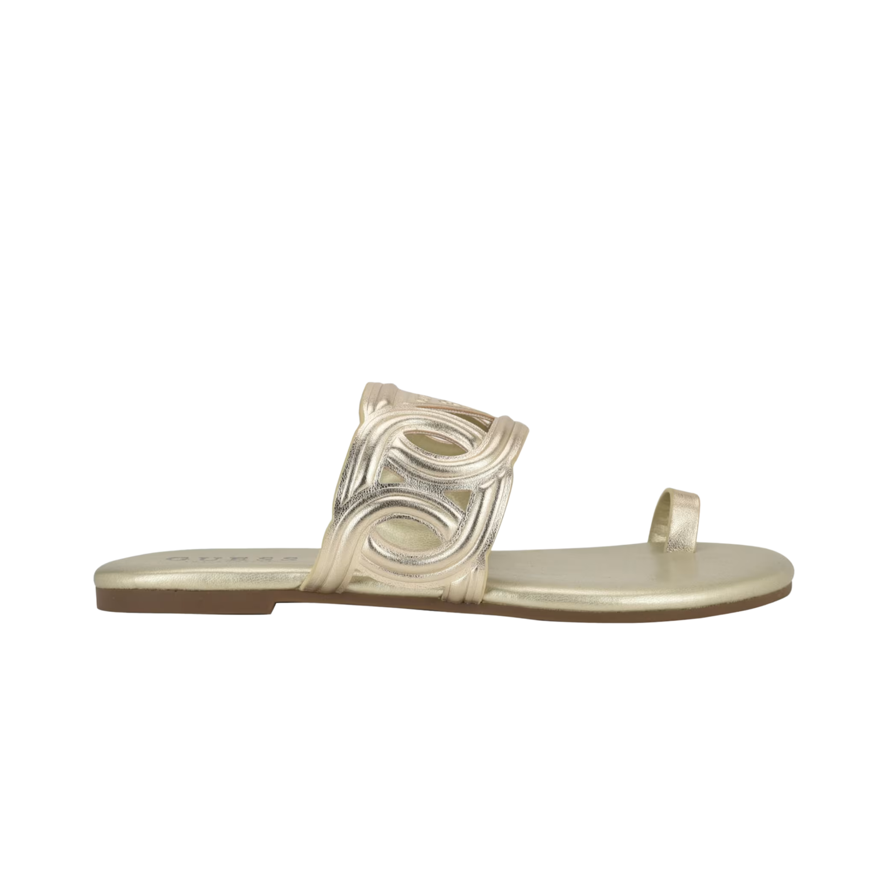 Guess Women Loons Cutout Toe-Ring Sandals - Gold