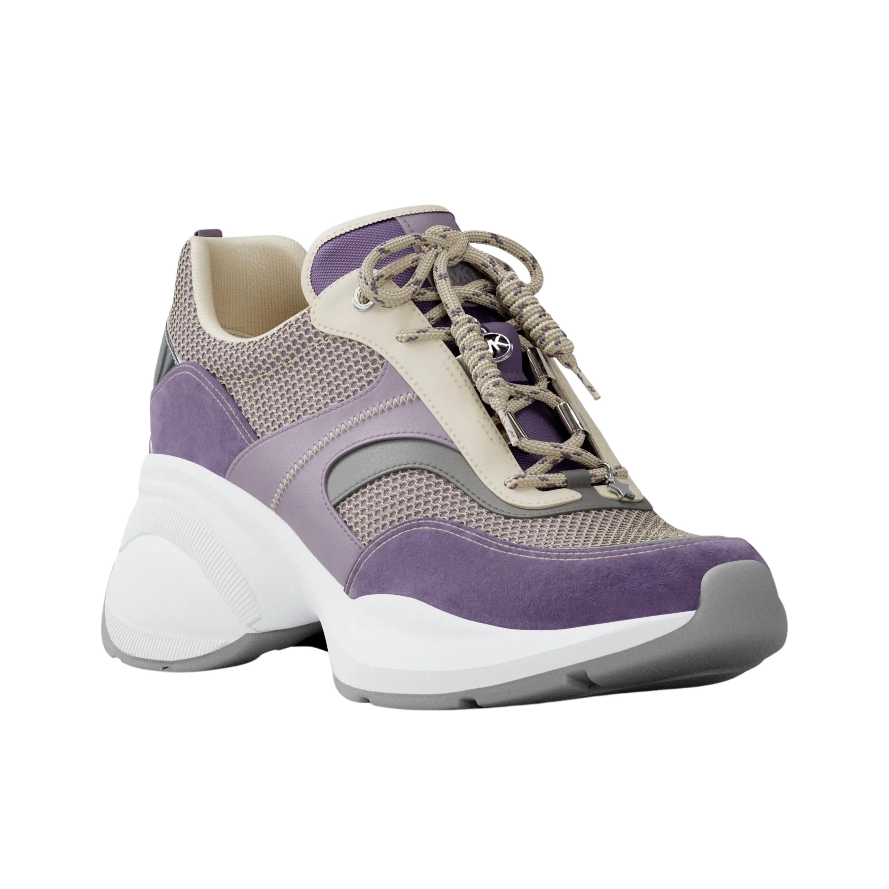 Michael Kors Women Kaia Mixed Media Trainer - Orchd Hz Multi