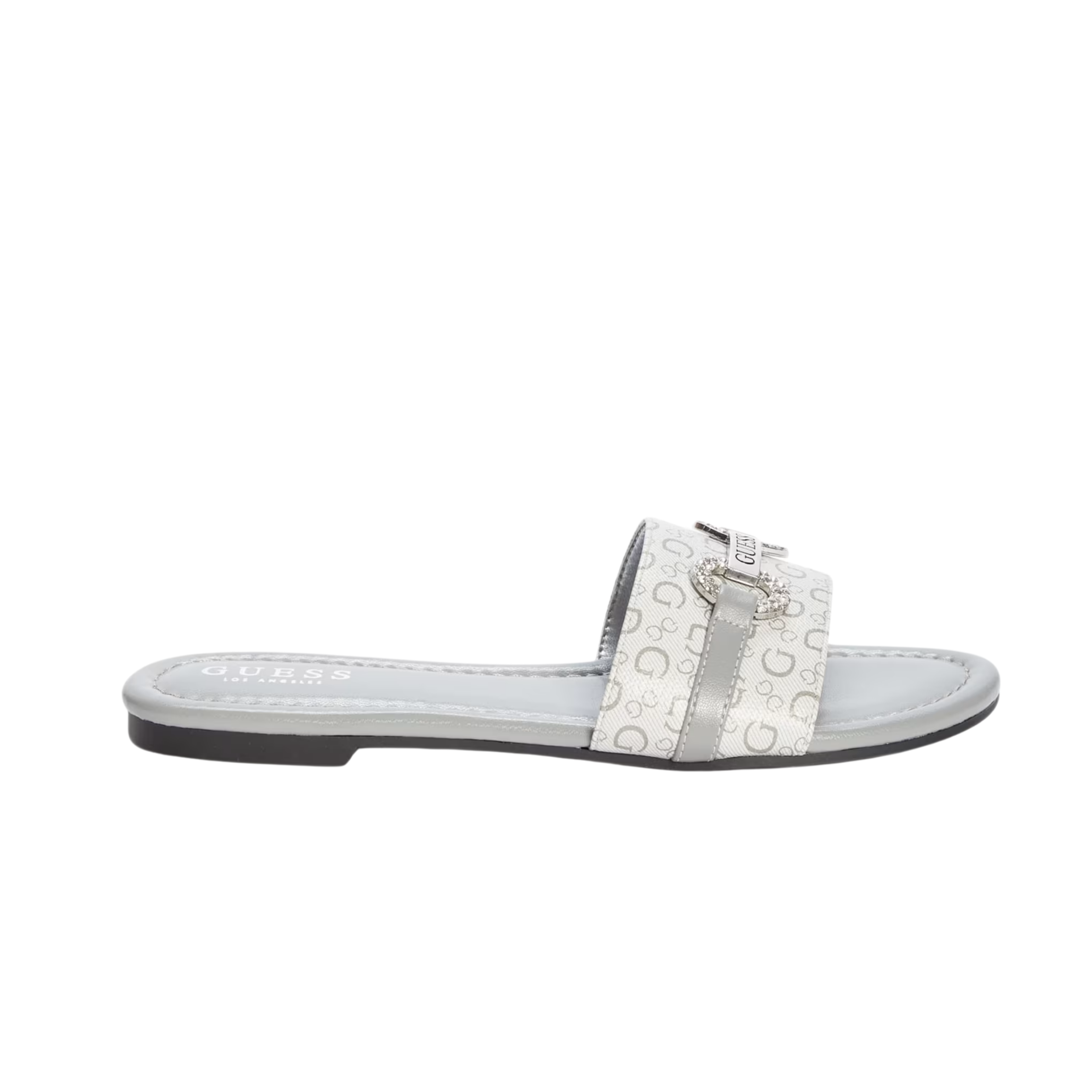 Guess Women Lamera Logo Slide Sandals - Gray
