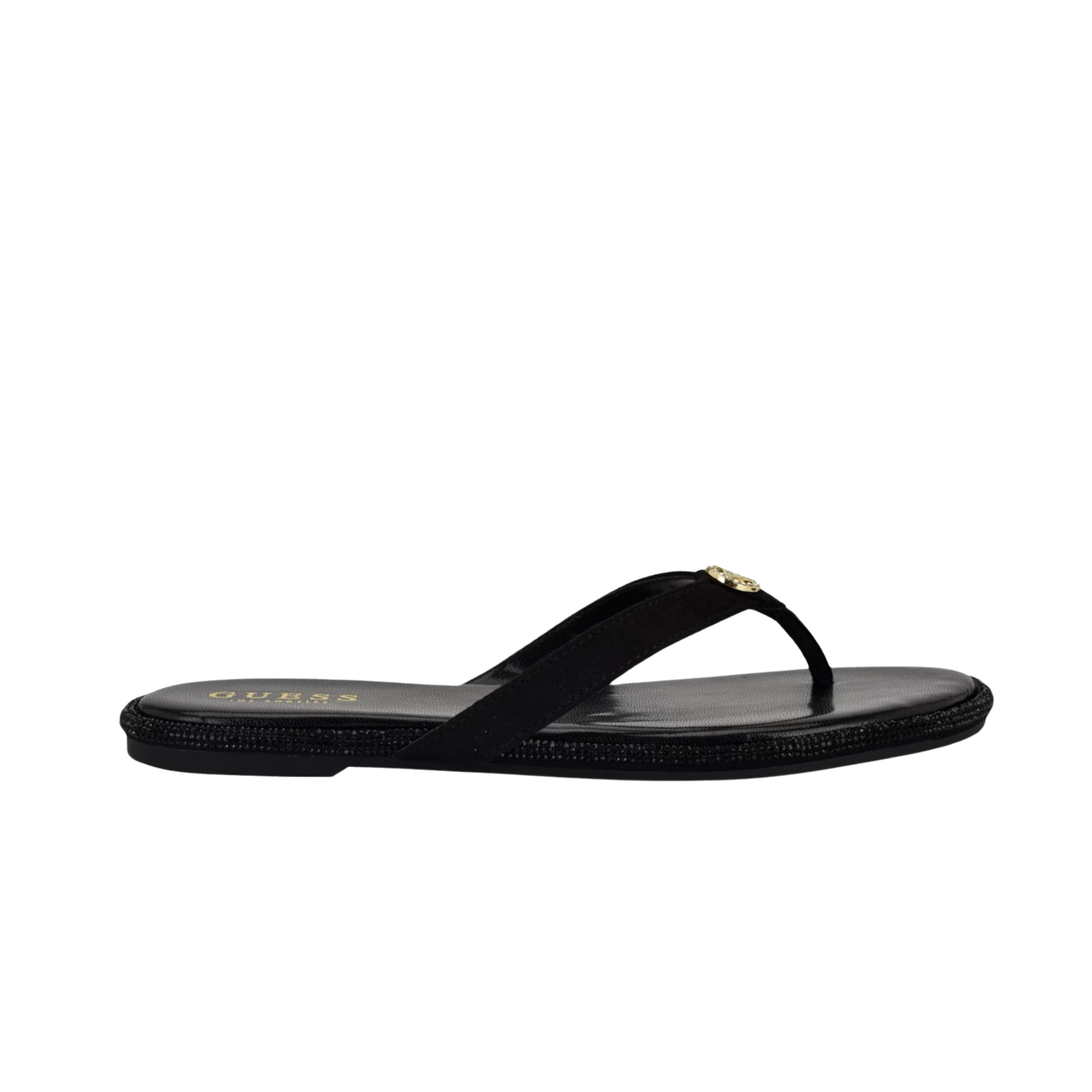 Guess Women Barenn Bling Slide Sandals - Black
