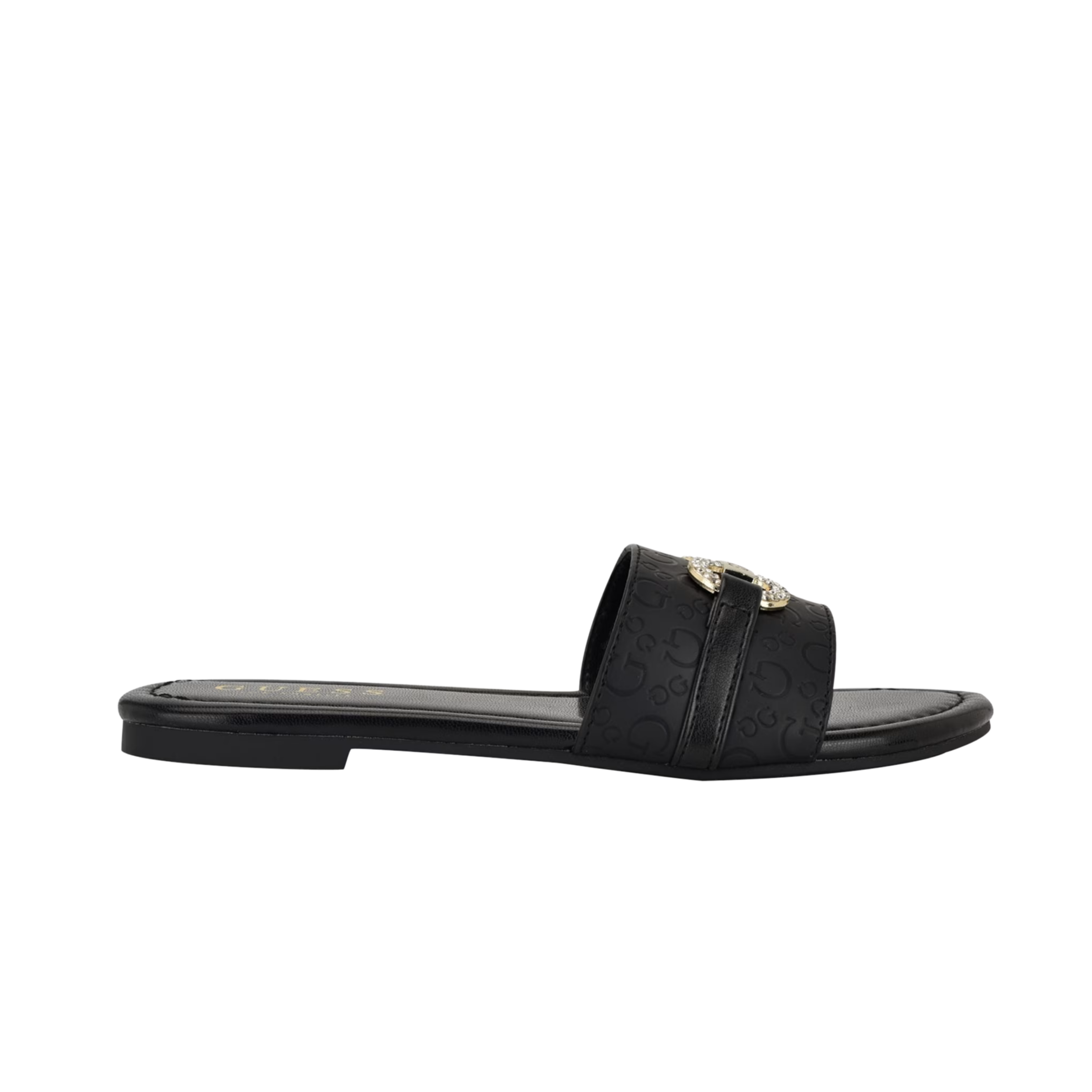 Guess Women Lamera Logo Slide Sandals - Black