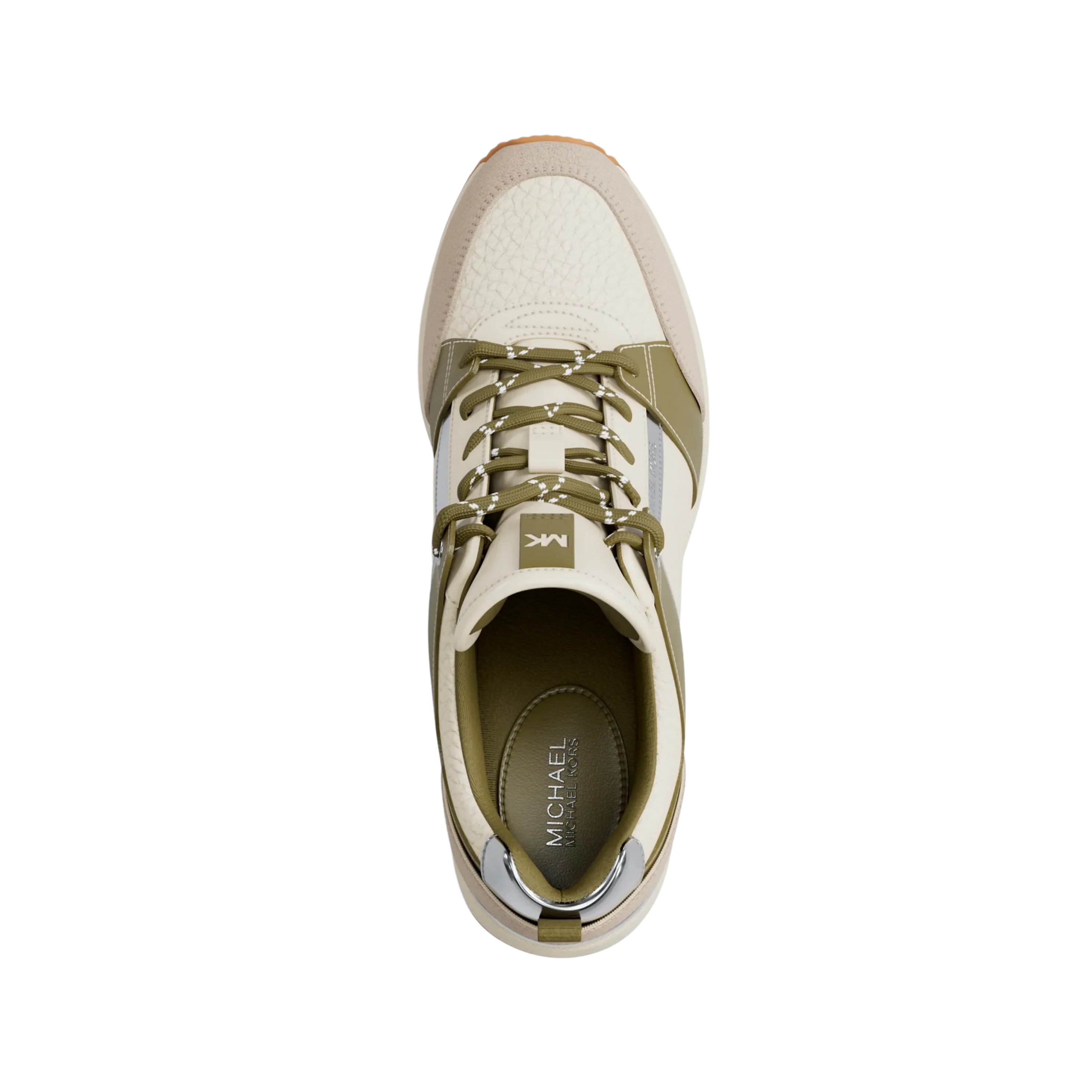 Michael Kors Women Georgie Mixed Media Trainer - Oregano