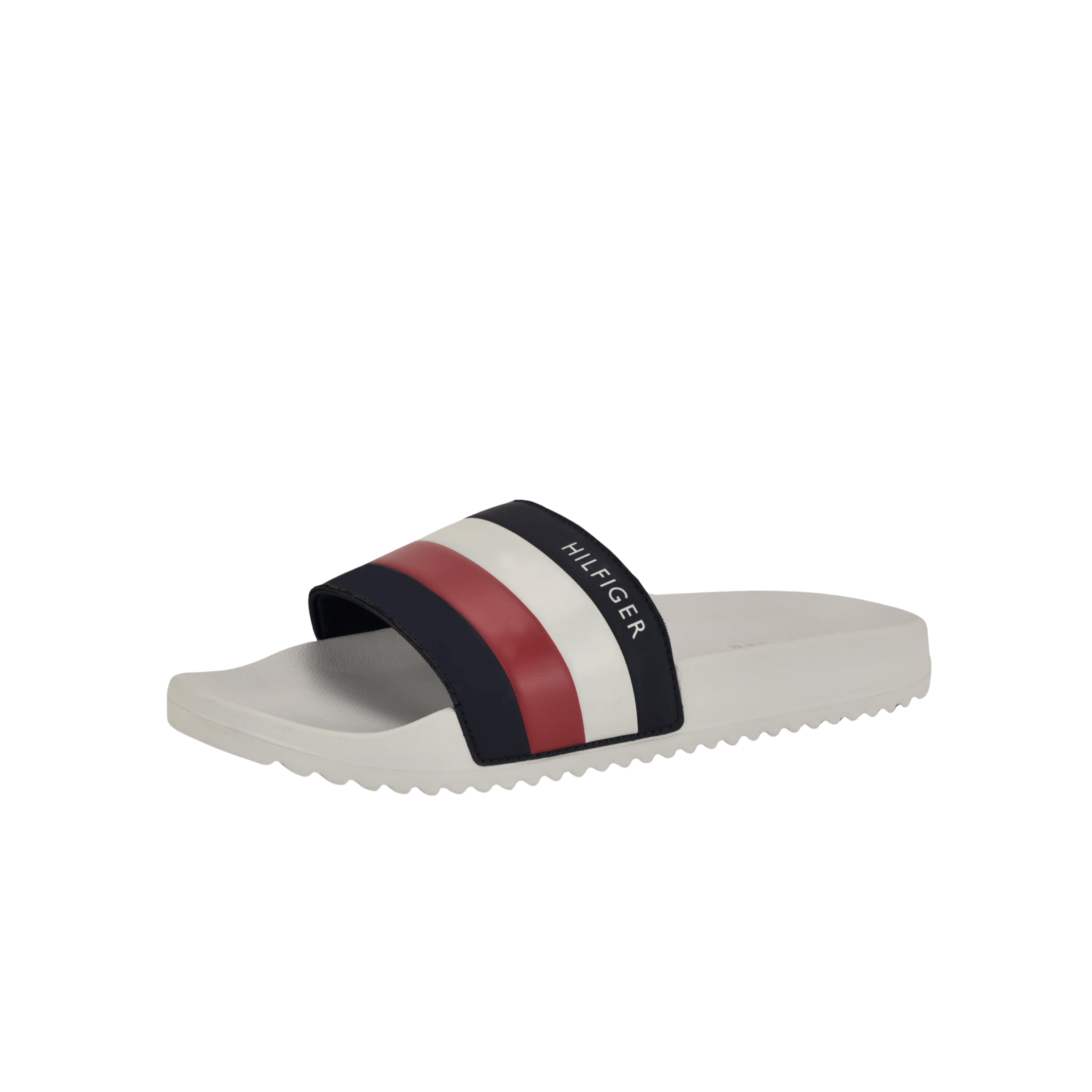 Tommy Hilfiger Men Rozi Slide Sandal - White Multi