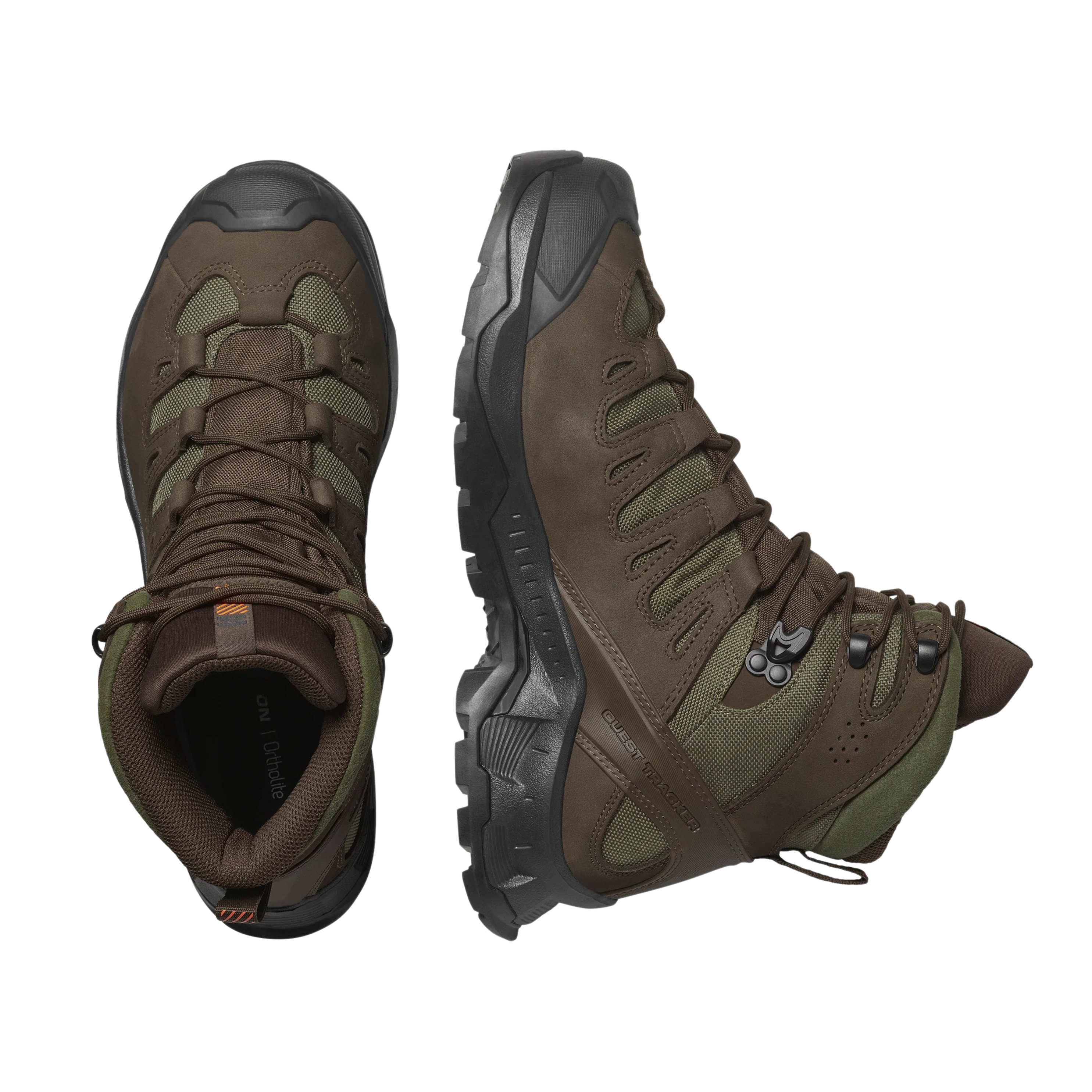 Salomon Men Quest Tracker Gore Tex - Earth Brown Ranger Green