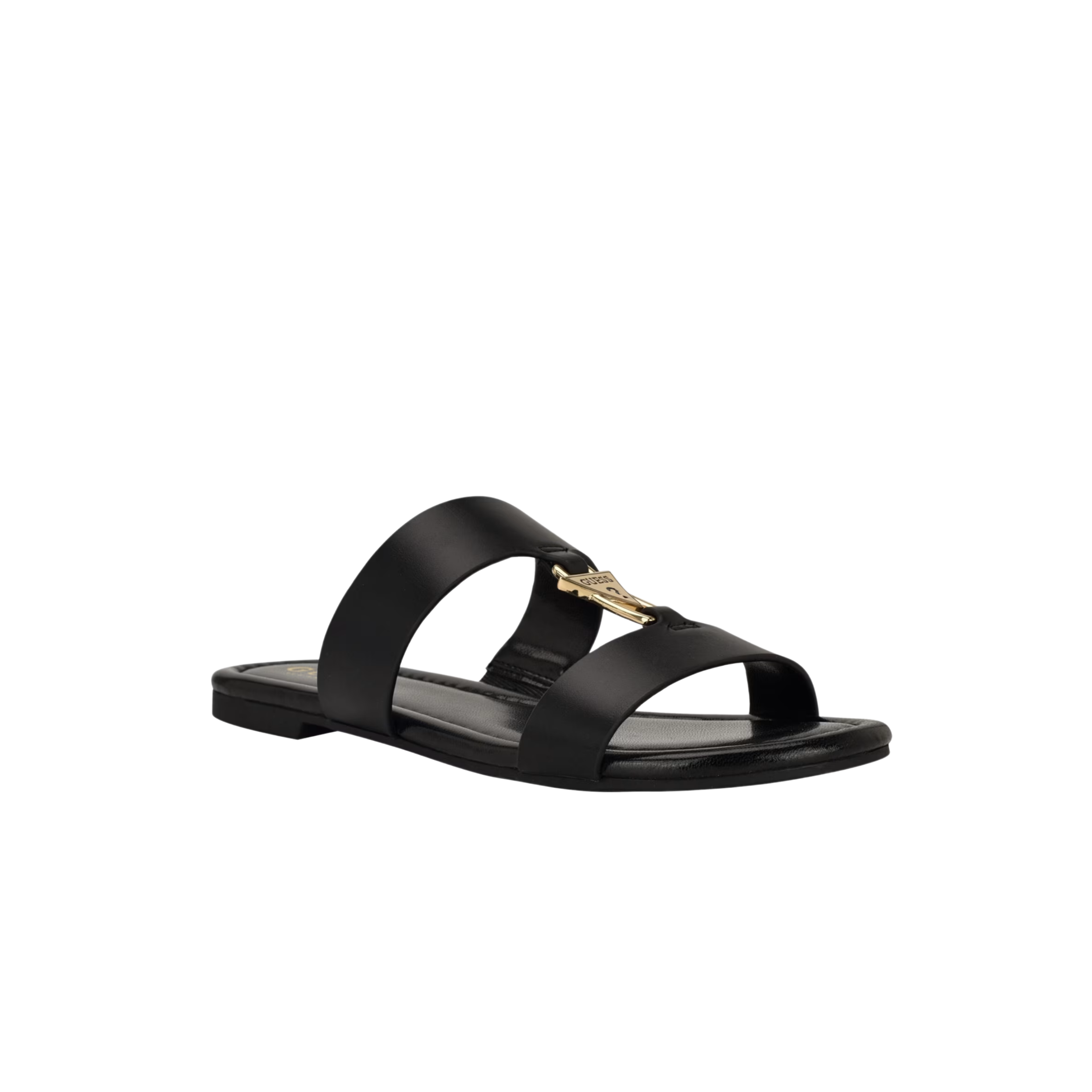 Guess Women Frinn Double Band Slide Sandals - Black