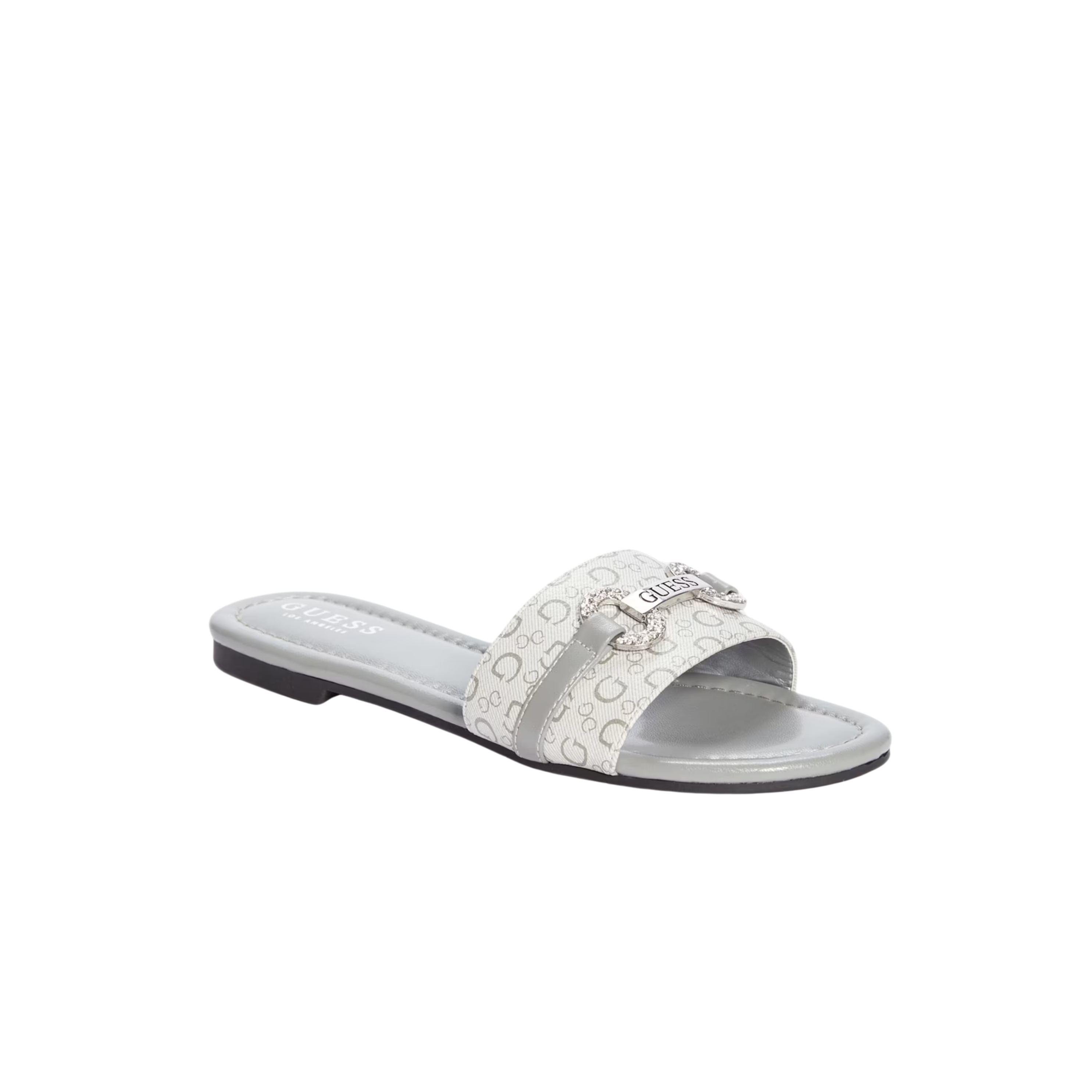 Guess Women Lamera Logo Slide Sandals - Gray