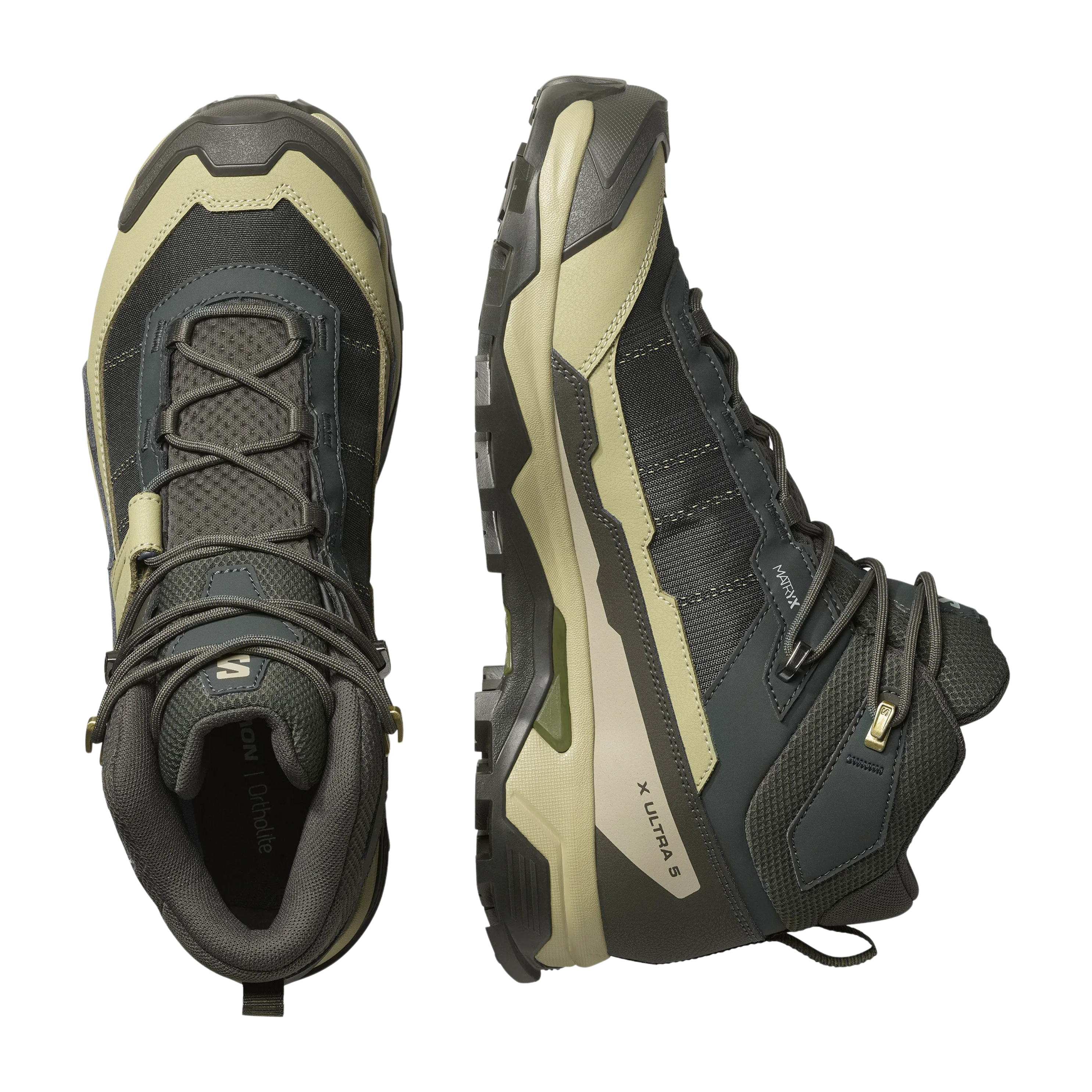 Salomon Men X Ultra 5 Mid Gore-Tex - Peat Gray Green