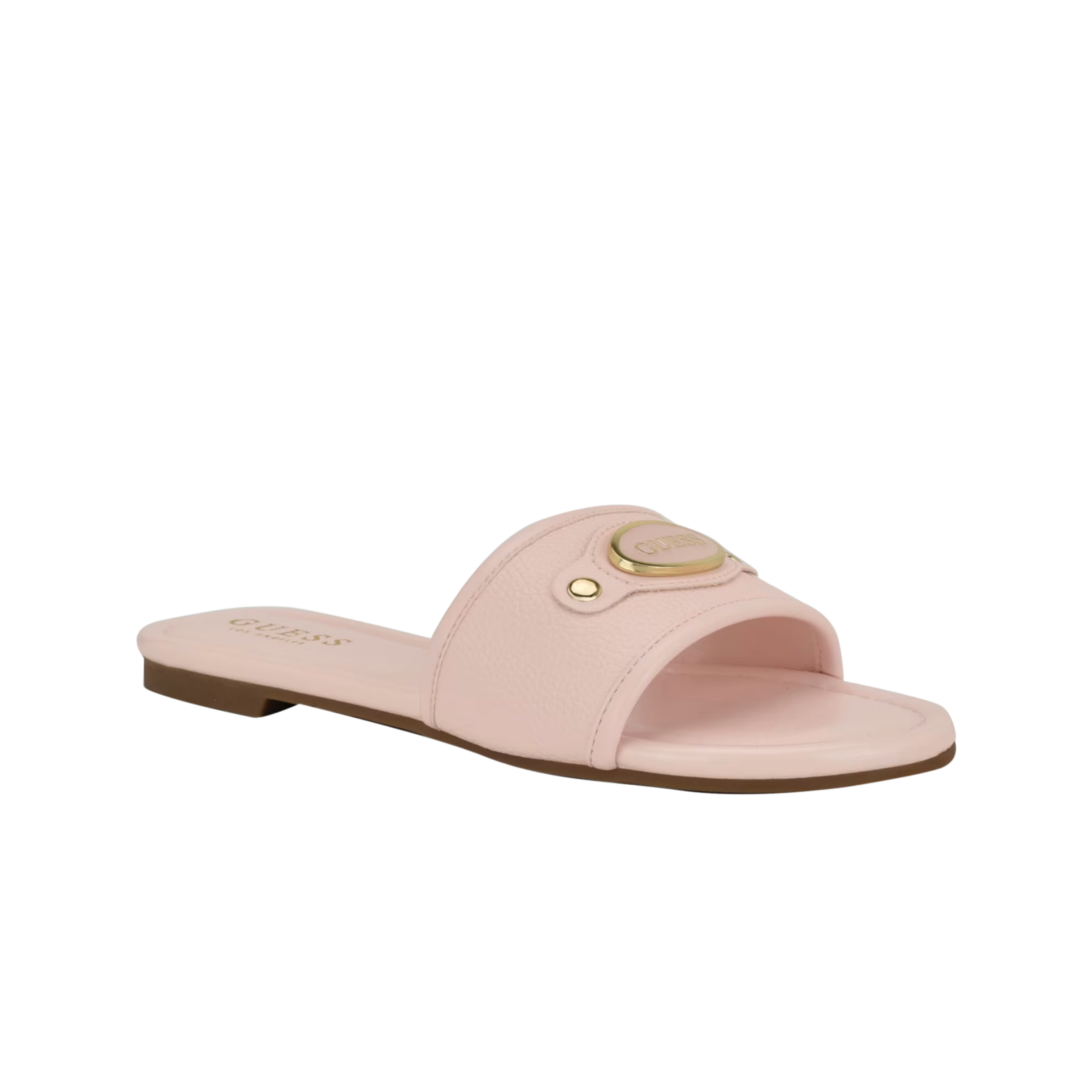 Guess Women Lyndon Logo Slides - Beige