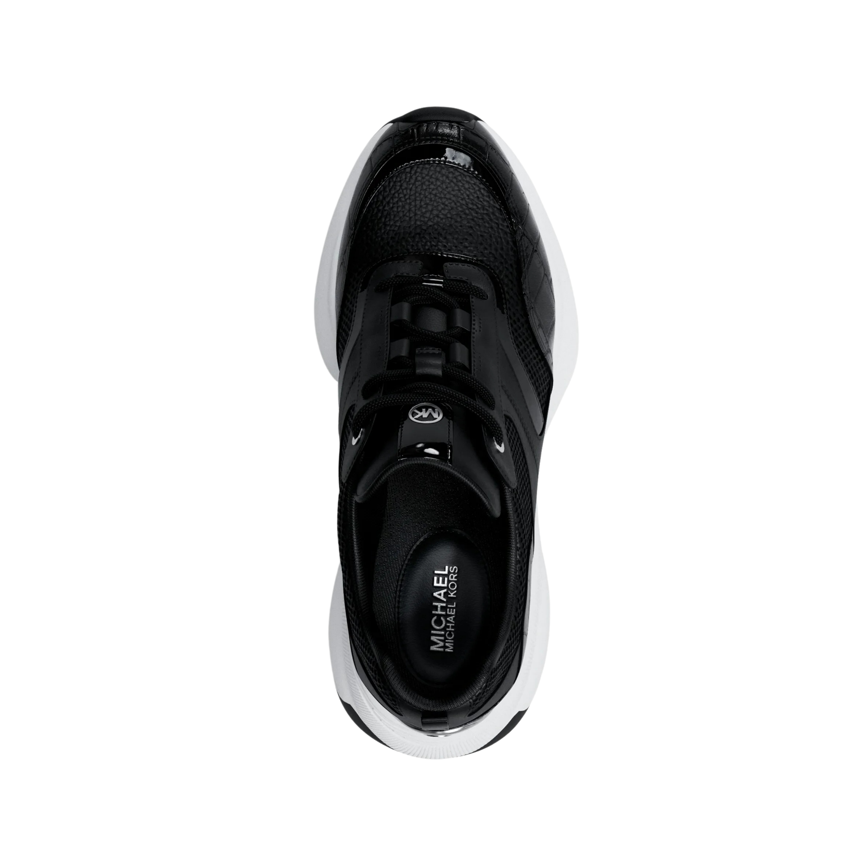 Michael Kors Women Kaia Mixed Media Trainer - Black