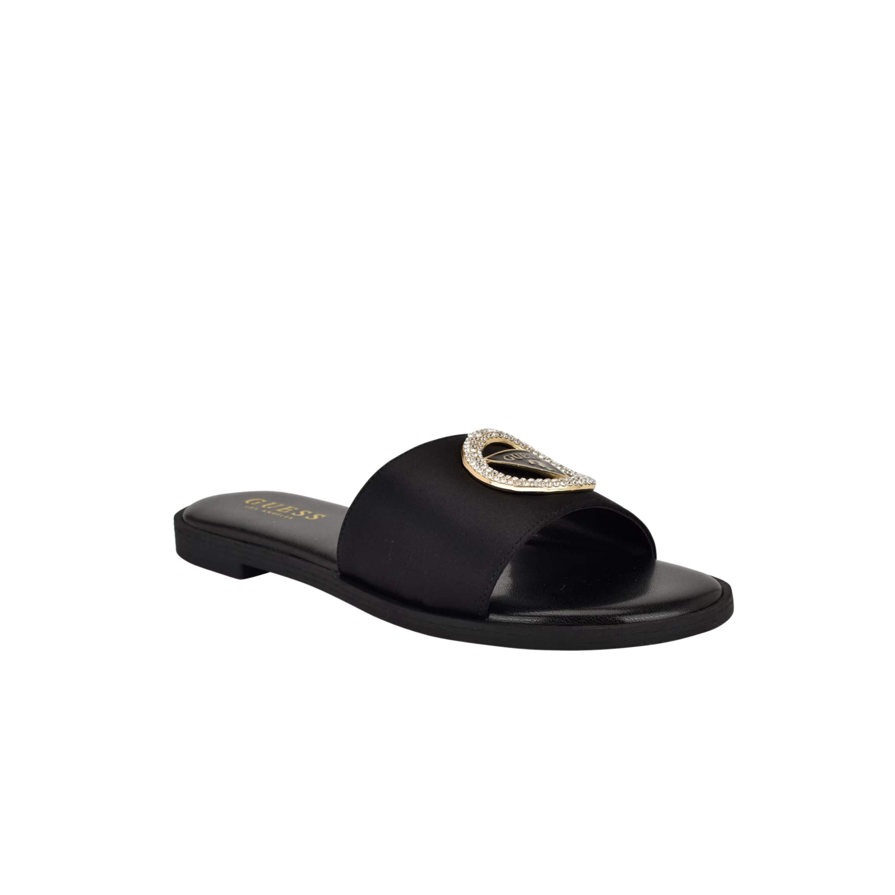 Guess Women Mirria Embellished Slide Sandals - Black