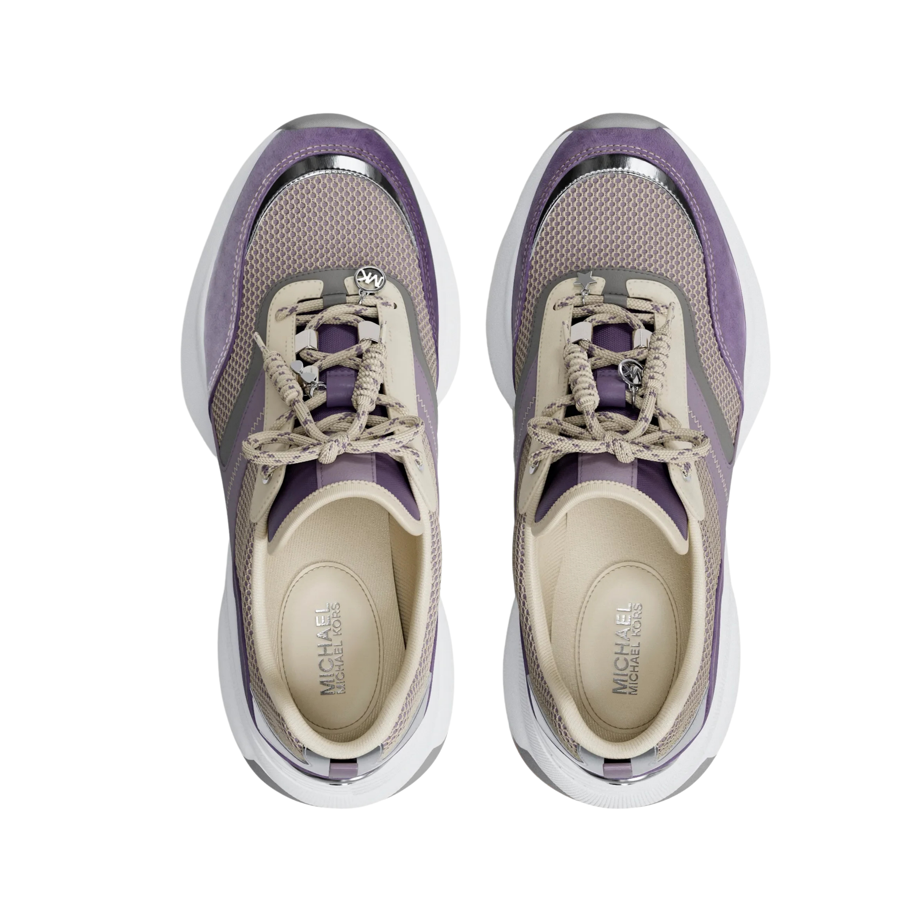 Michael Kors Women Kaia Mixed Media Trainer - Orchd Hz Multi
