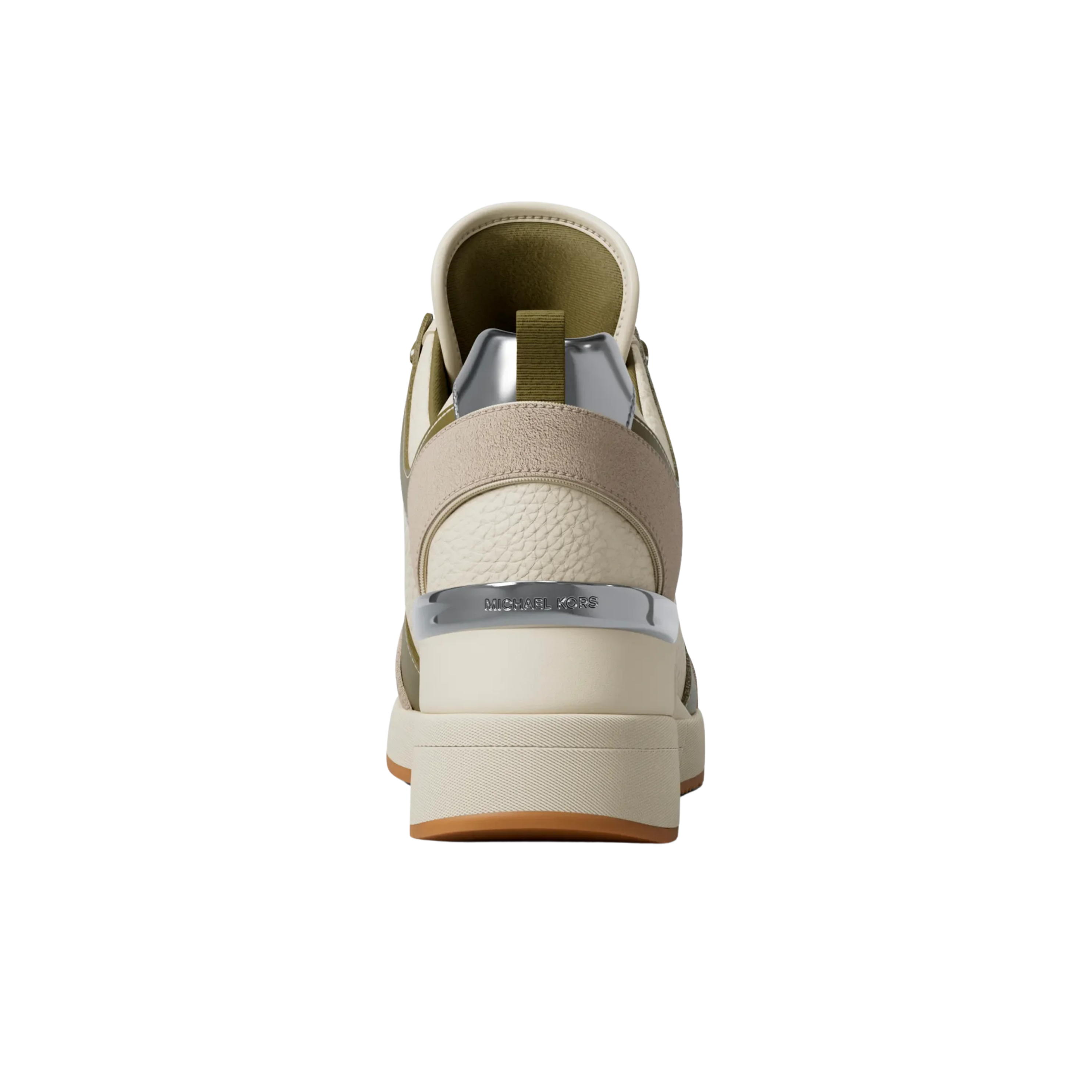 Michael Kors Women Georgie Mixed Media Trainer - Oregano