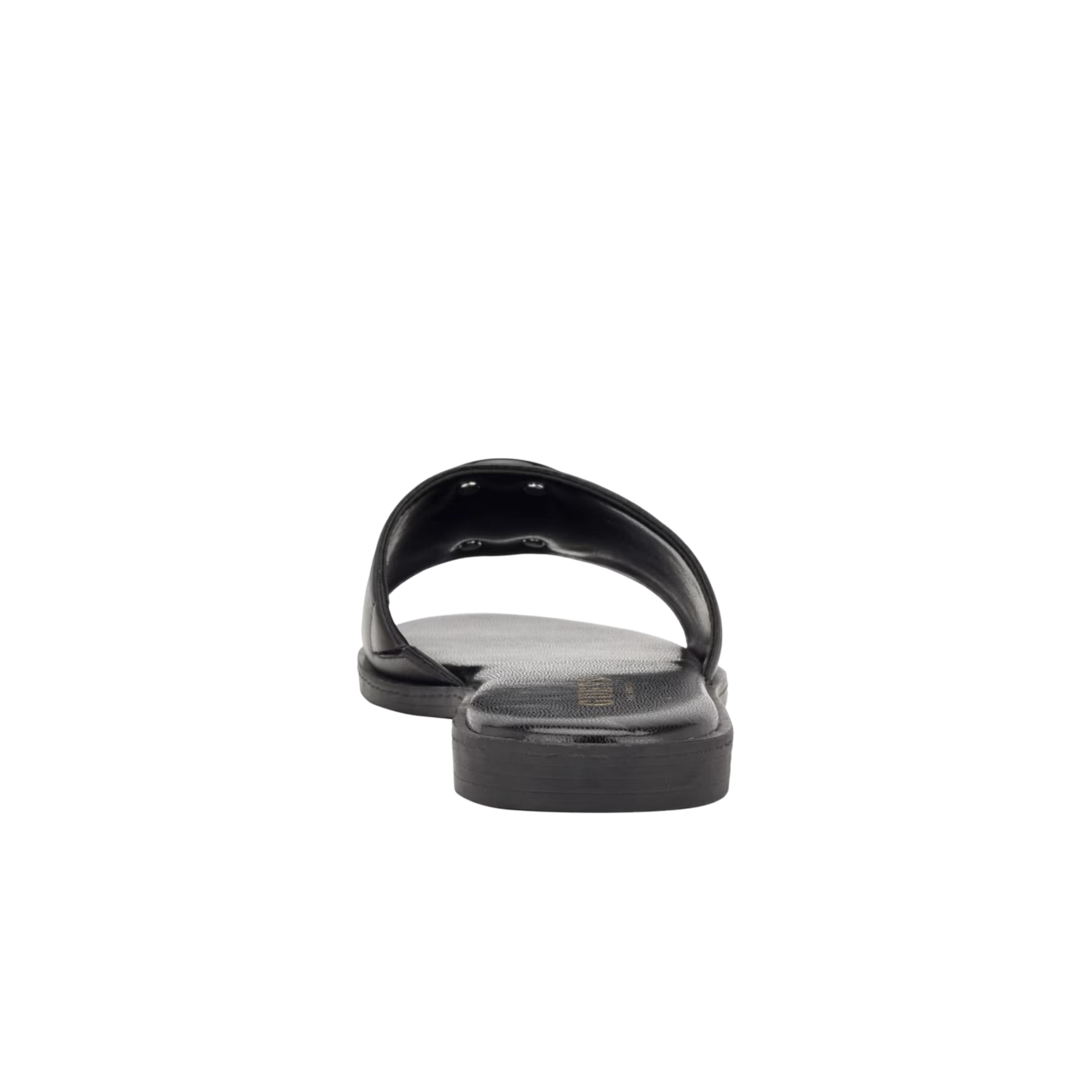 Guess Women Magnify Faux-Leather Beach Slides - Black