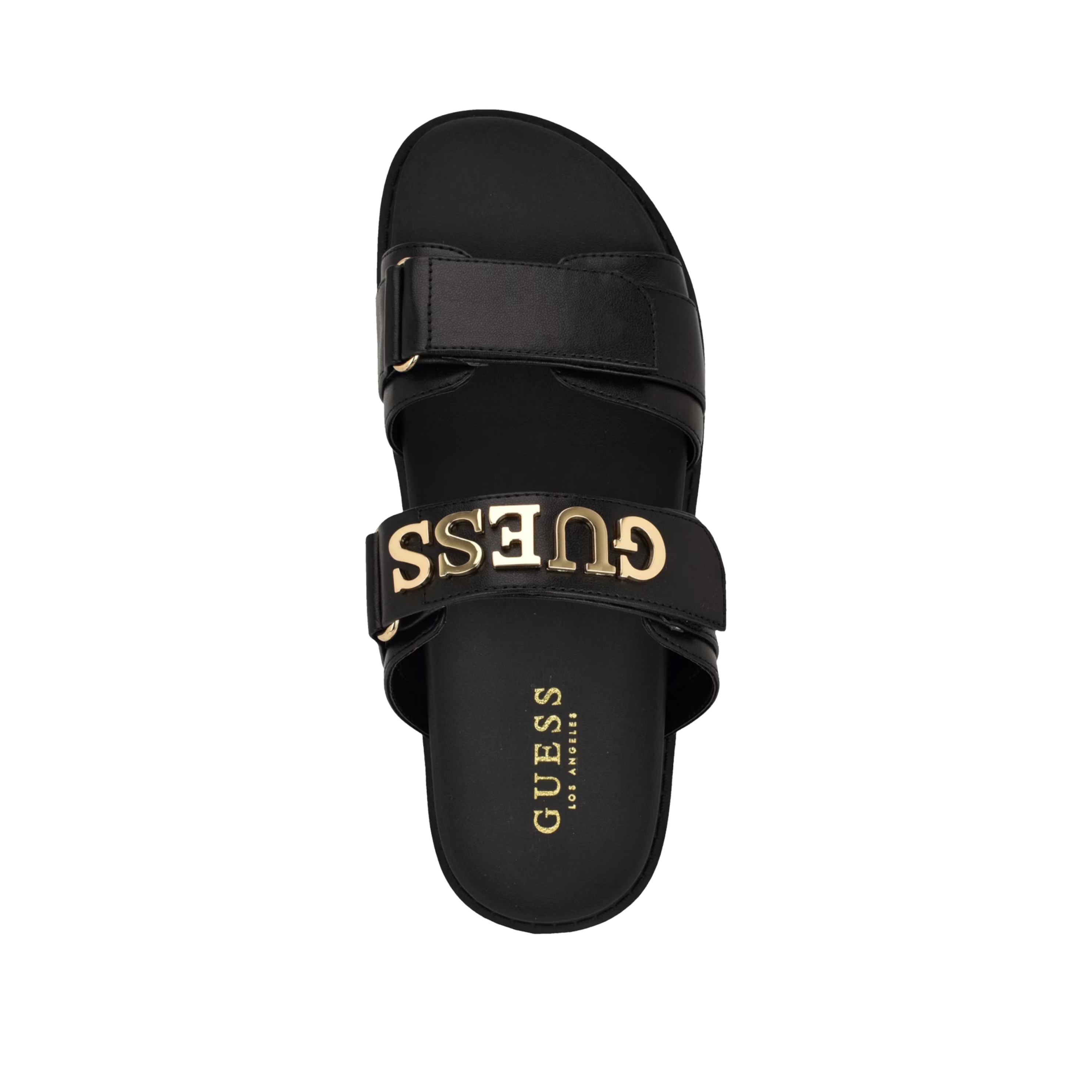 Guess Women Stetsen Metal Guess Sandal Slide - Black