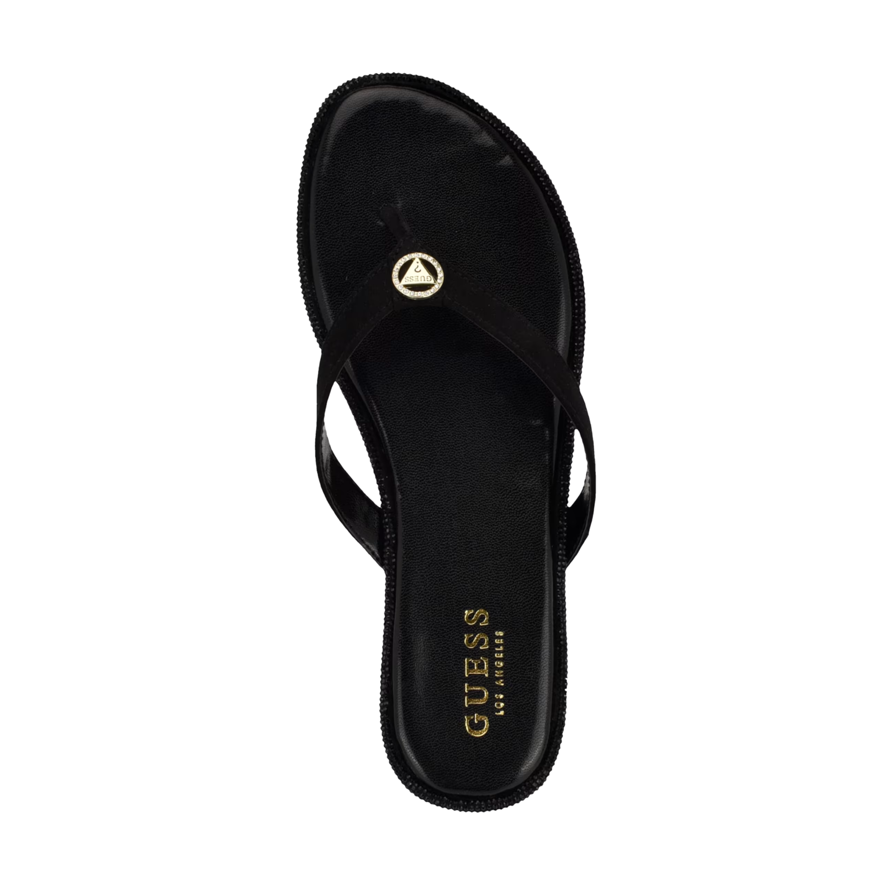 Guess Women Barenn Bling Slide Sandals - Black