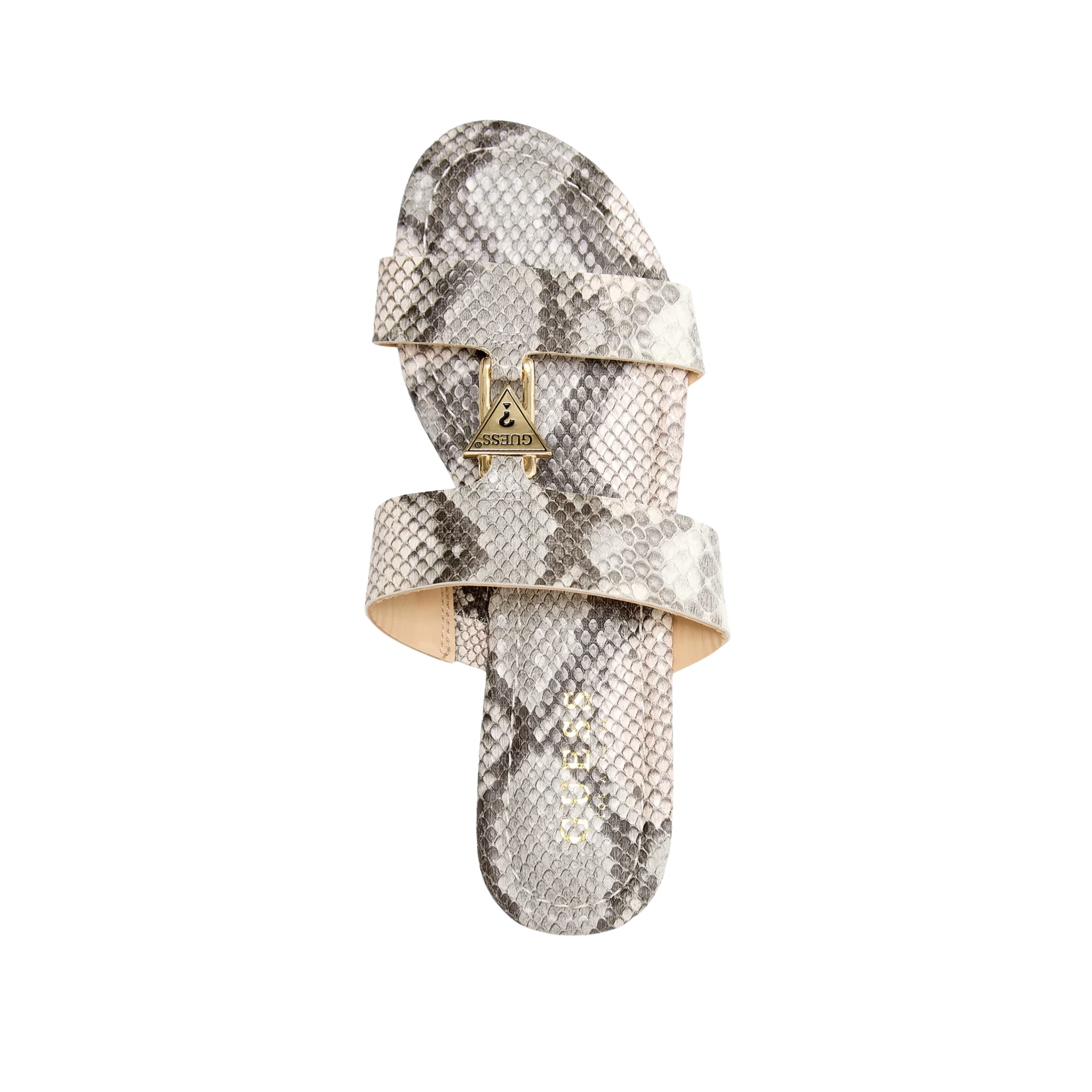 Guess Women Frinn Double Band Slide Sandals - Beige